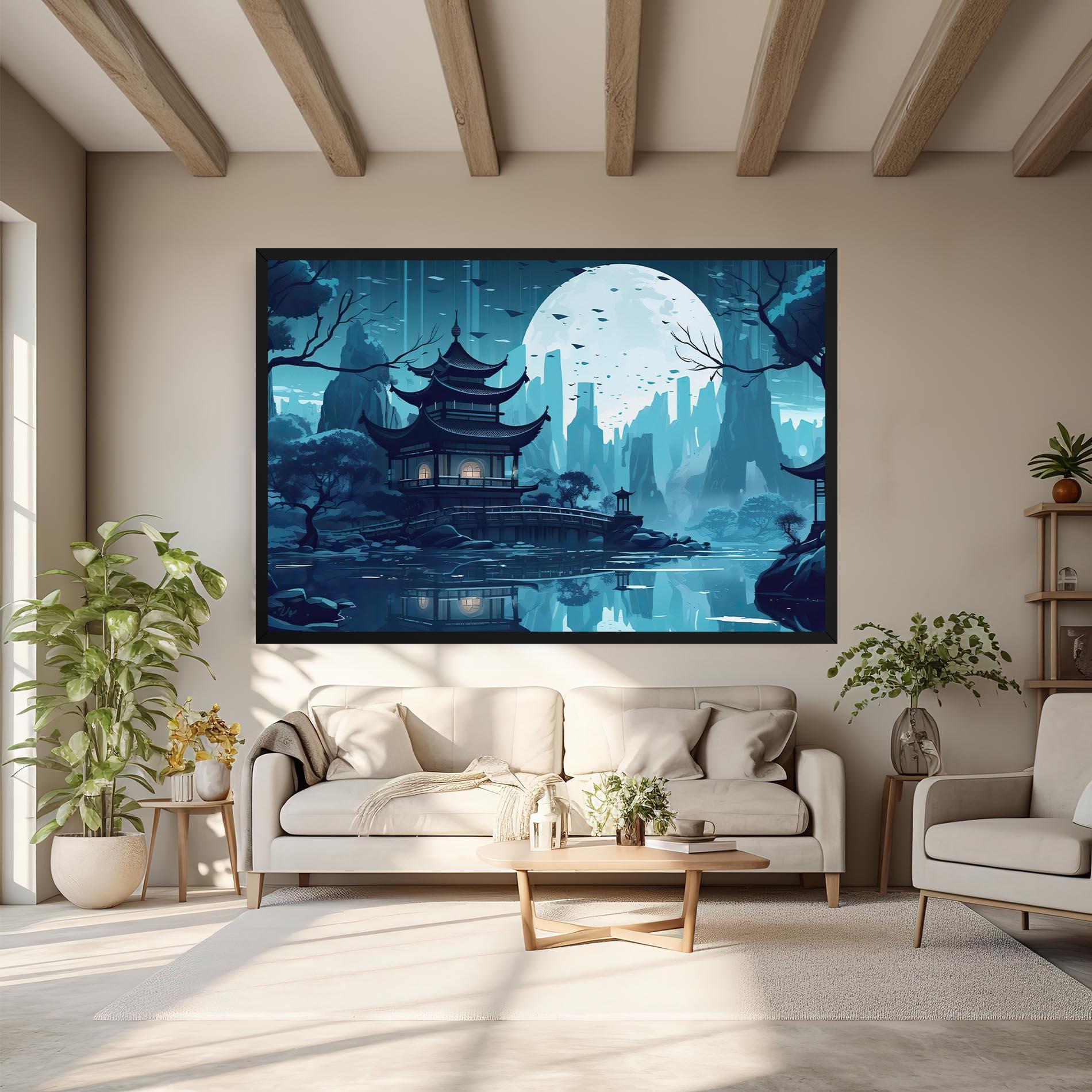 Vászonkép Chinese Cartoon mockup 6