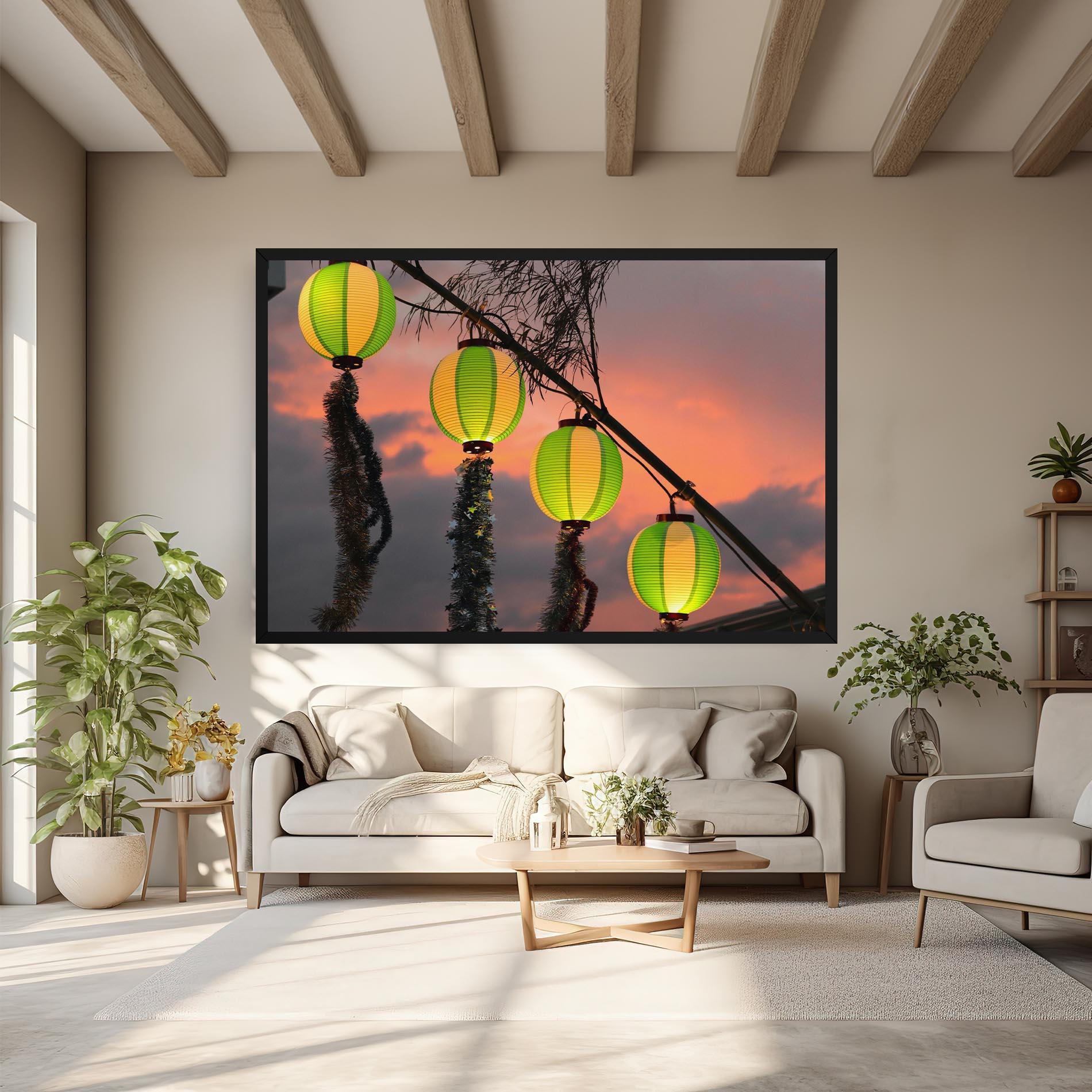 Vászonkép Green Lights mockup 6