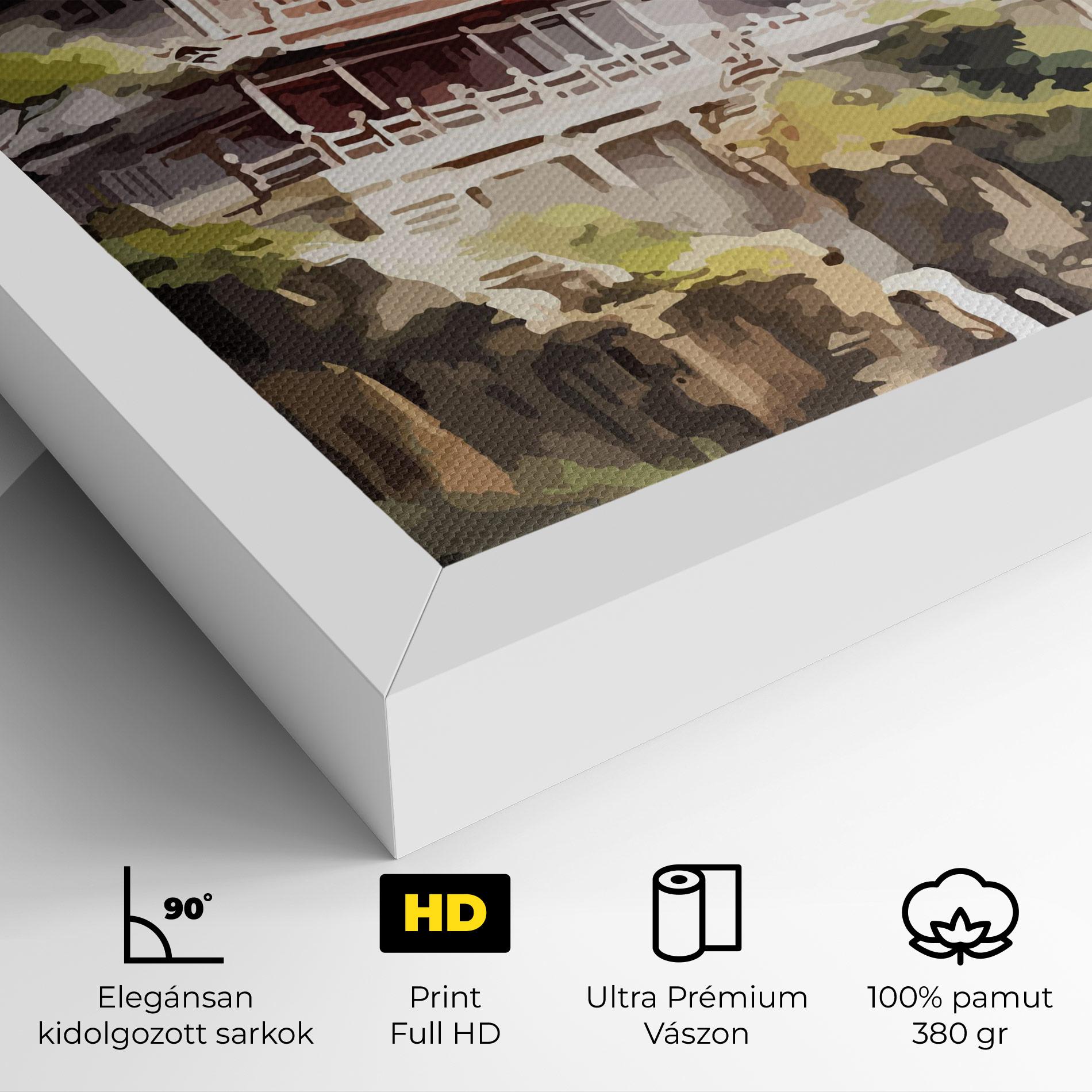 Vászonkép Temple Painting mockup 4