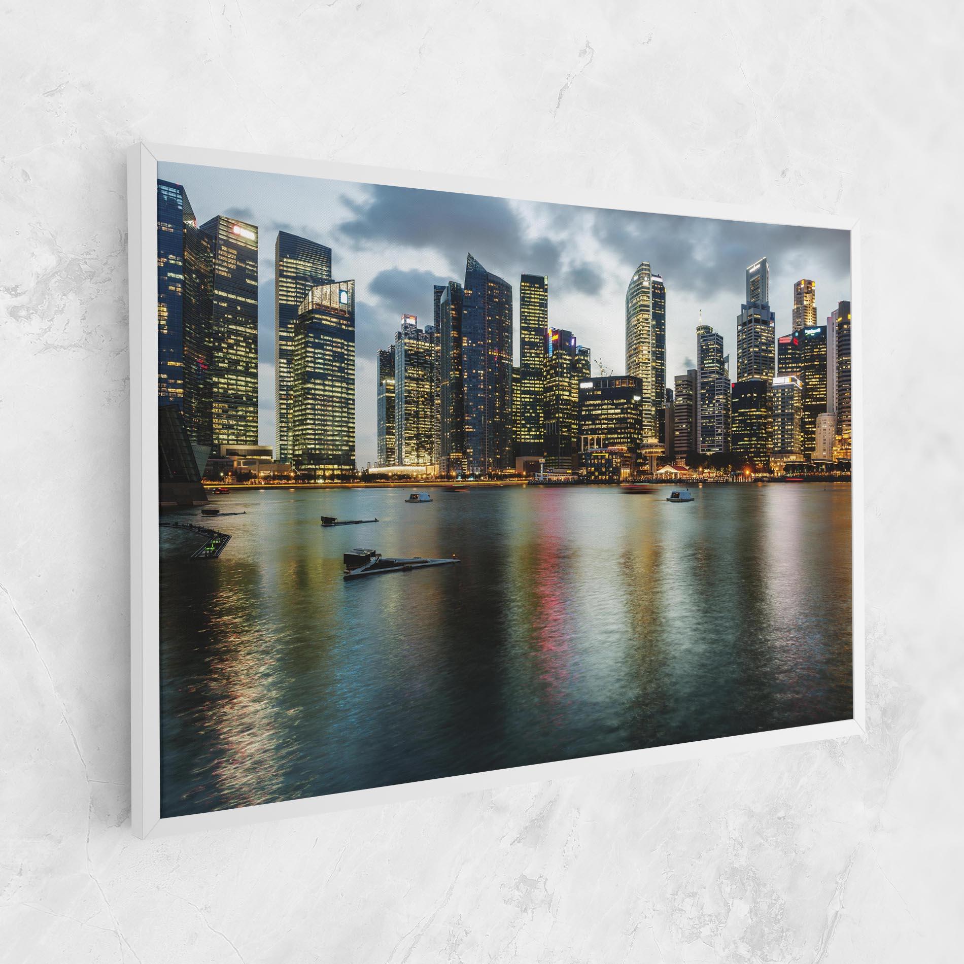 Vászonkép Singapore Skyline mockup 1