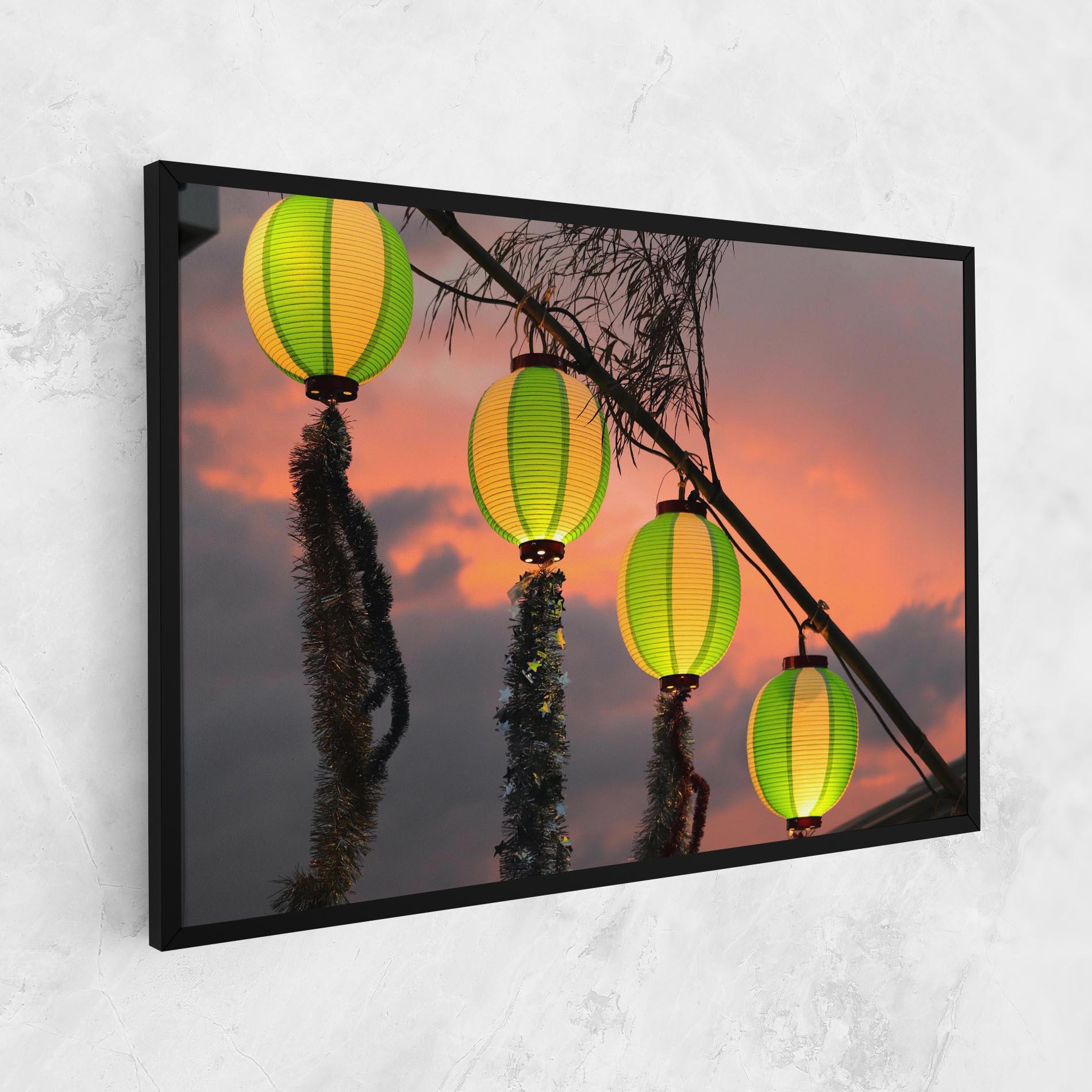 Vászonkép Green Lights mockup 1