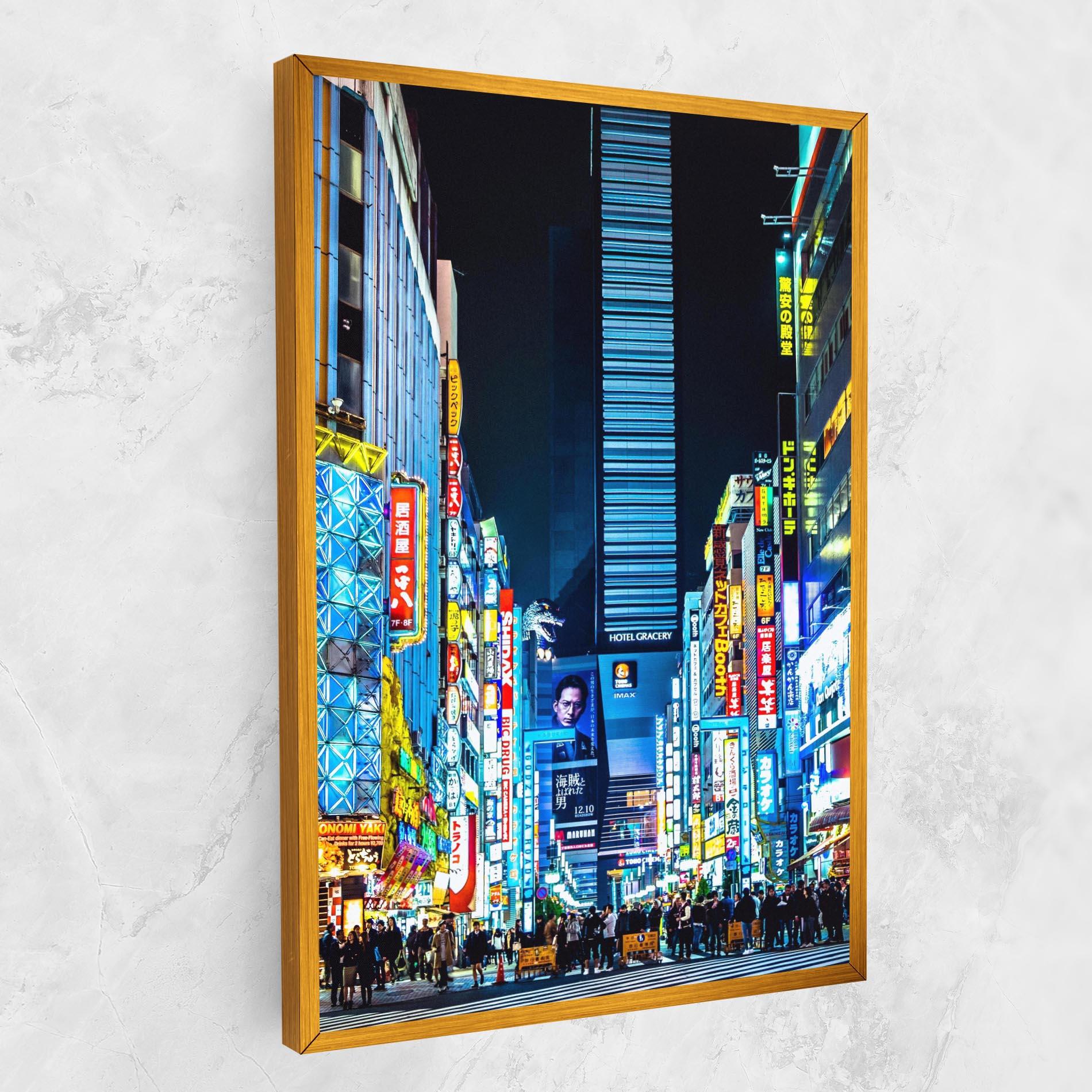Vászonkép Colorful City Lights mockup 1