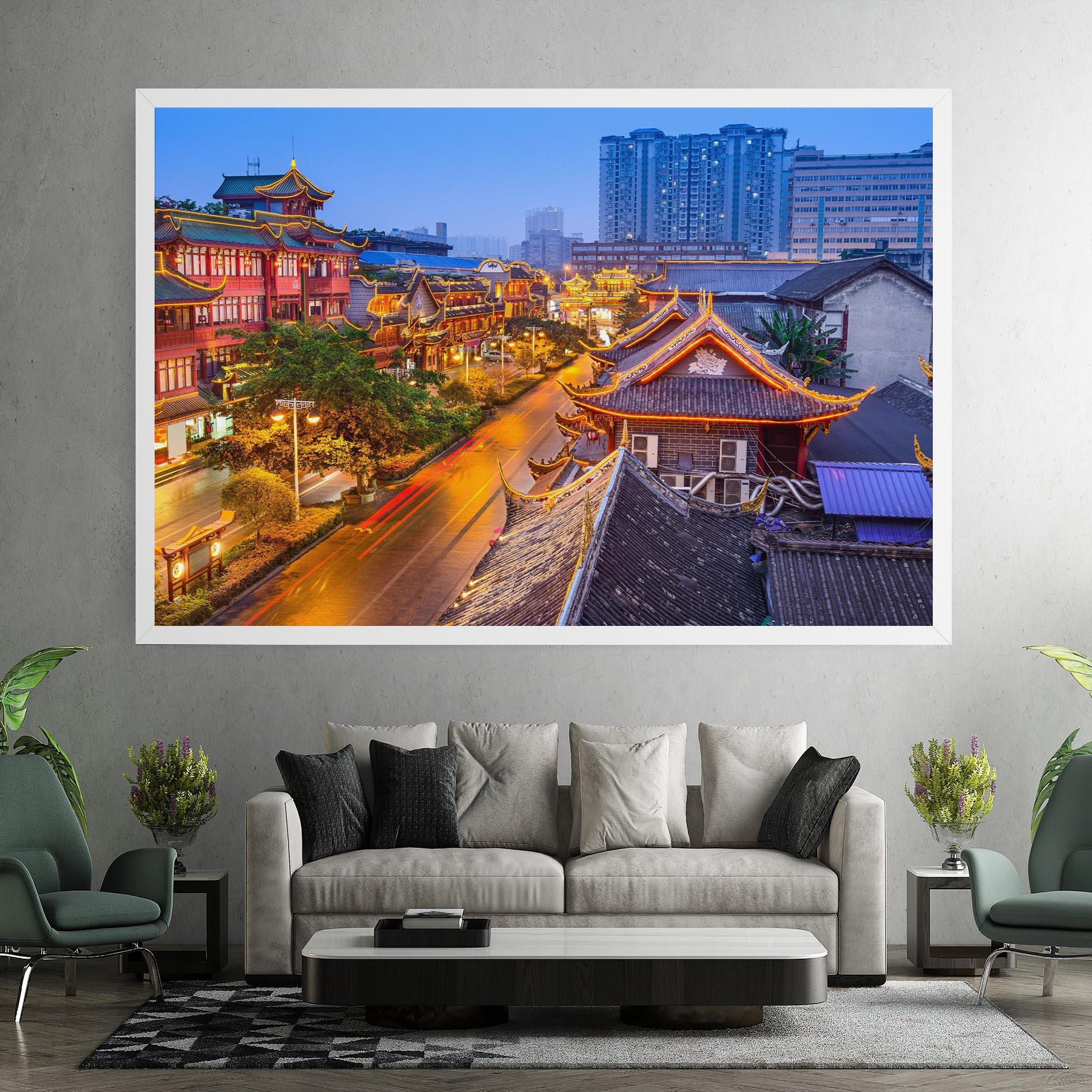 Vászonkép Chengdu China mockup 7