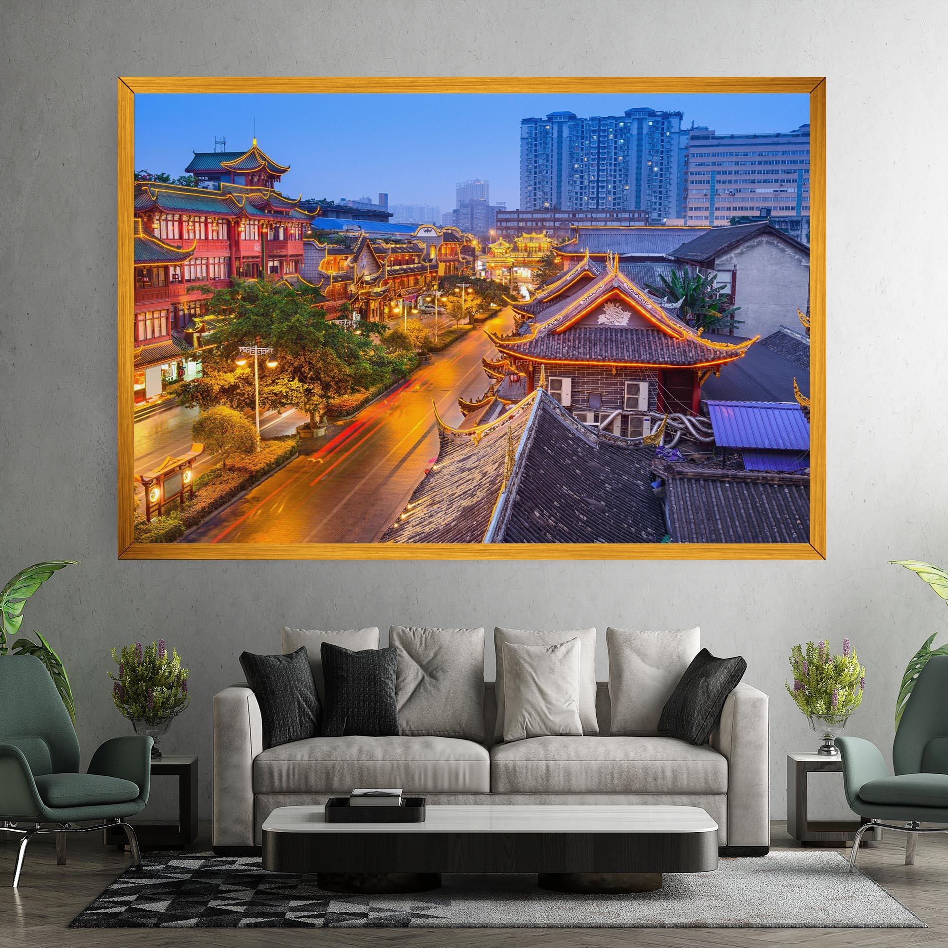 Vászonkép Chengdu China mockup 7
