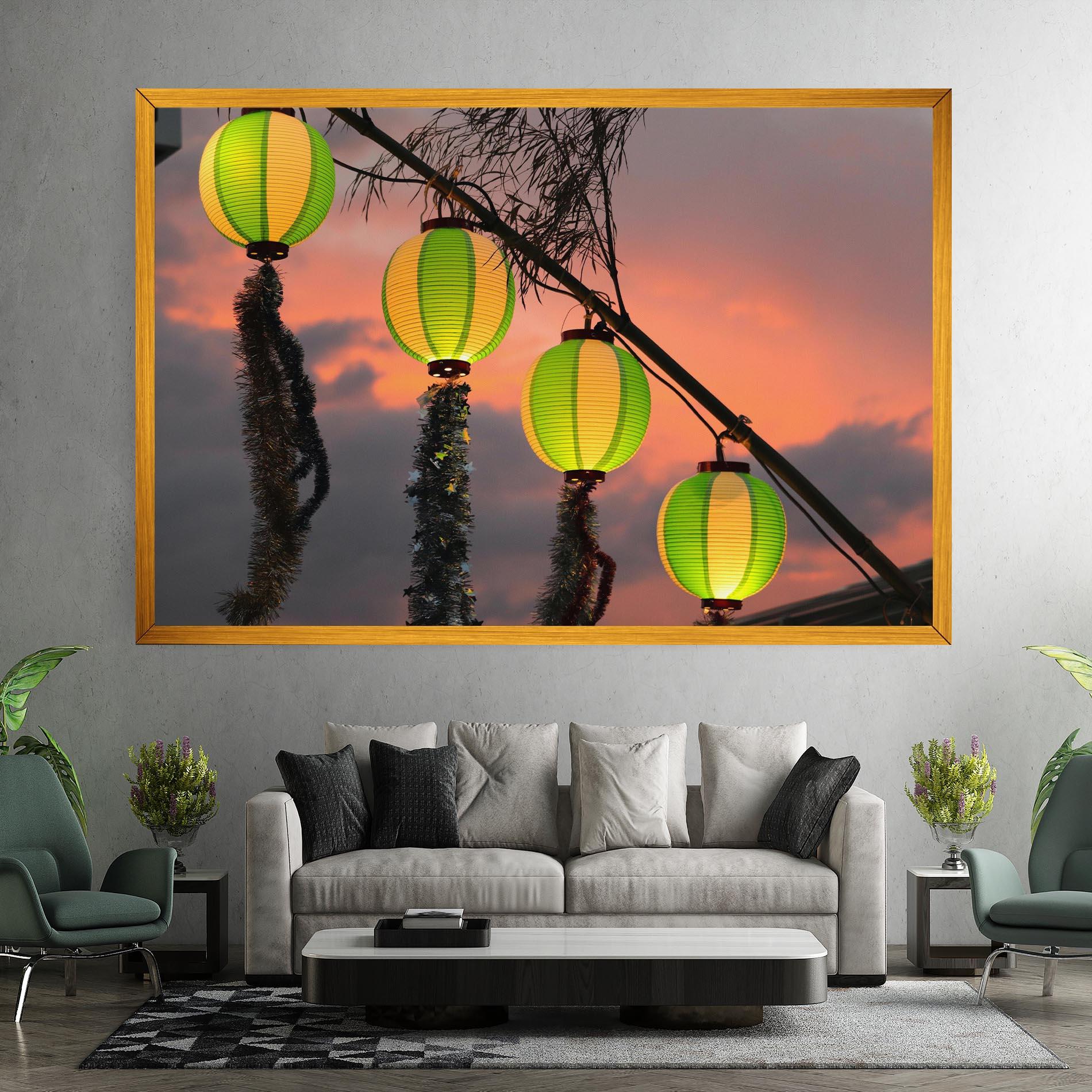 Vászonkép Green Lights mockup 7