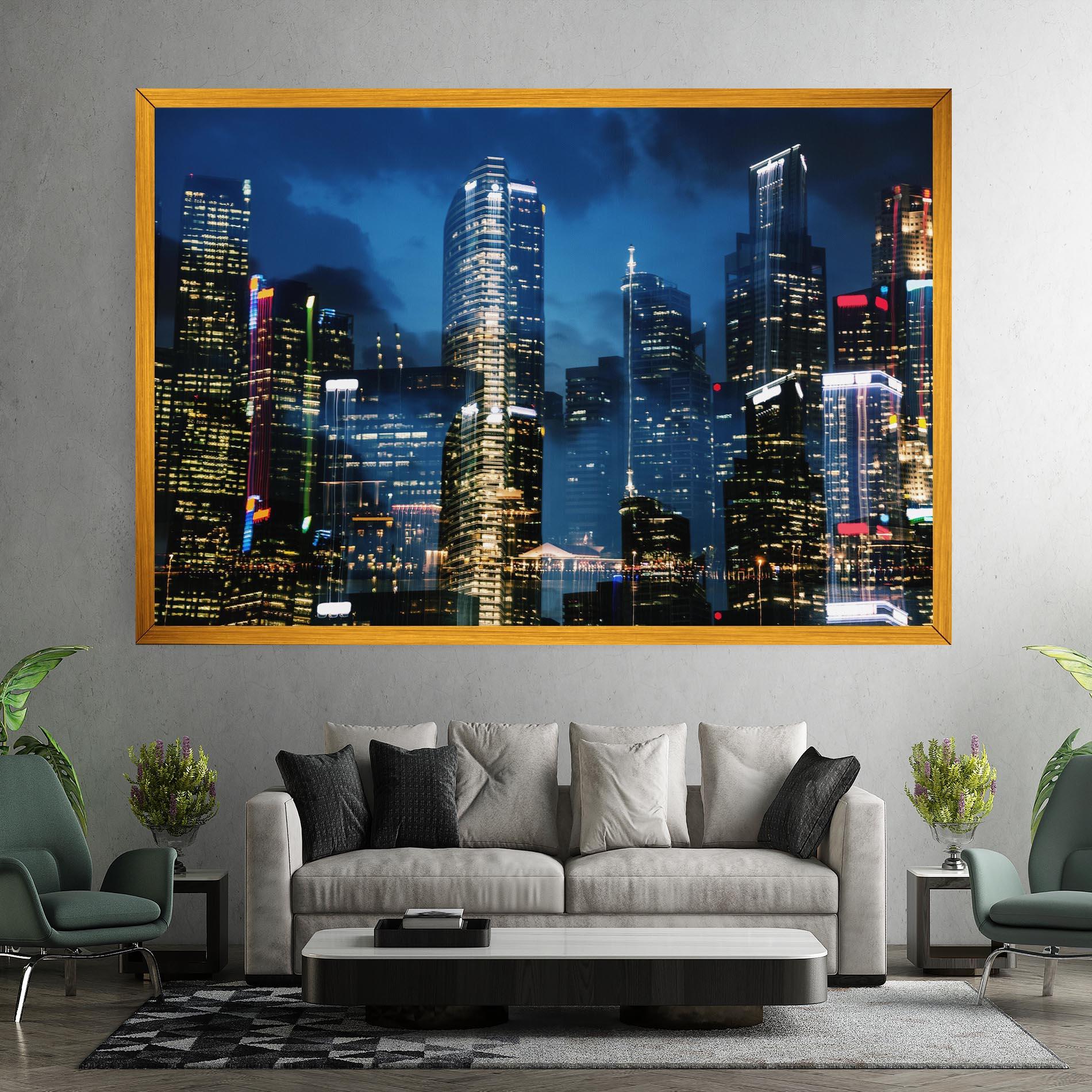 Vászonkép Singapore Night mockup 7