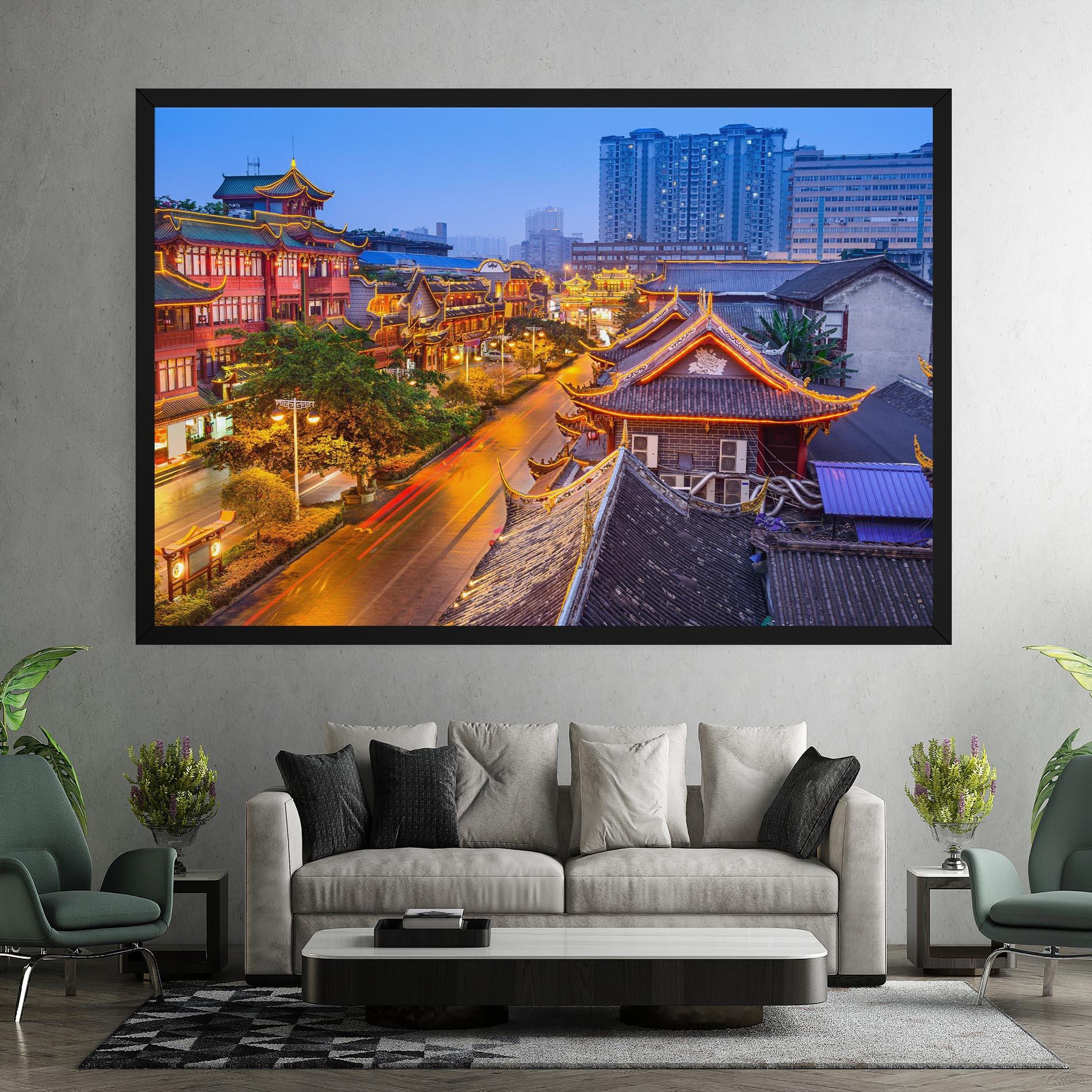 Vászonkép Chengdu China mockup 7
