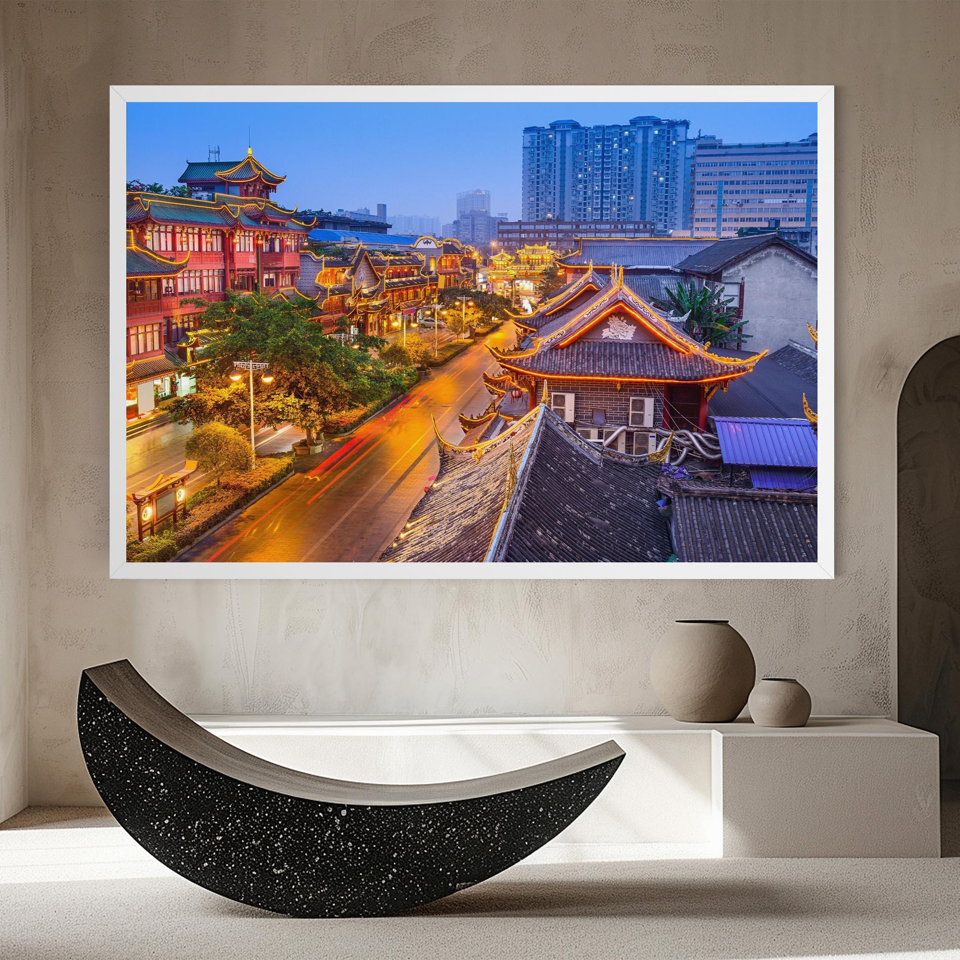 Vászonkép Chengdu China mockup 8