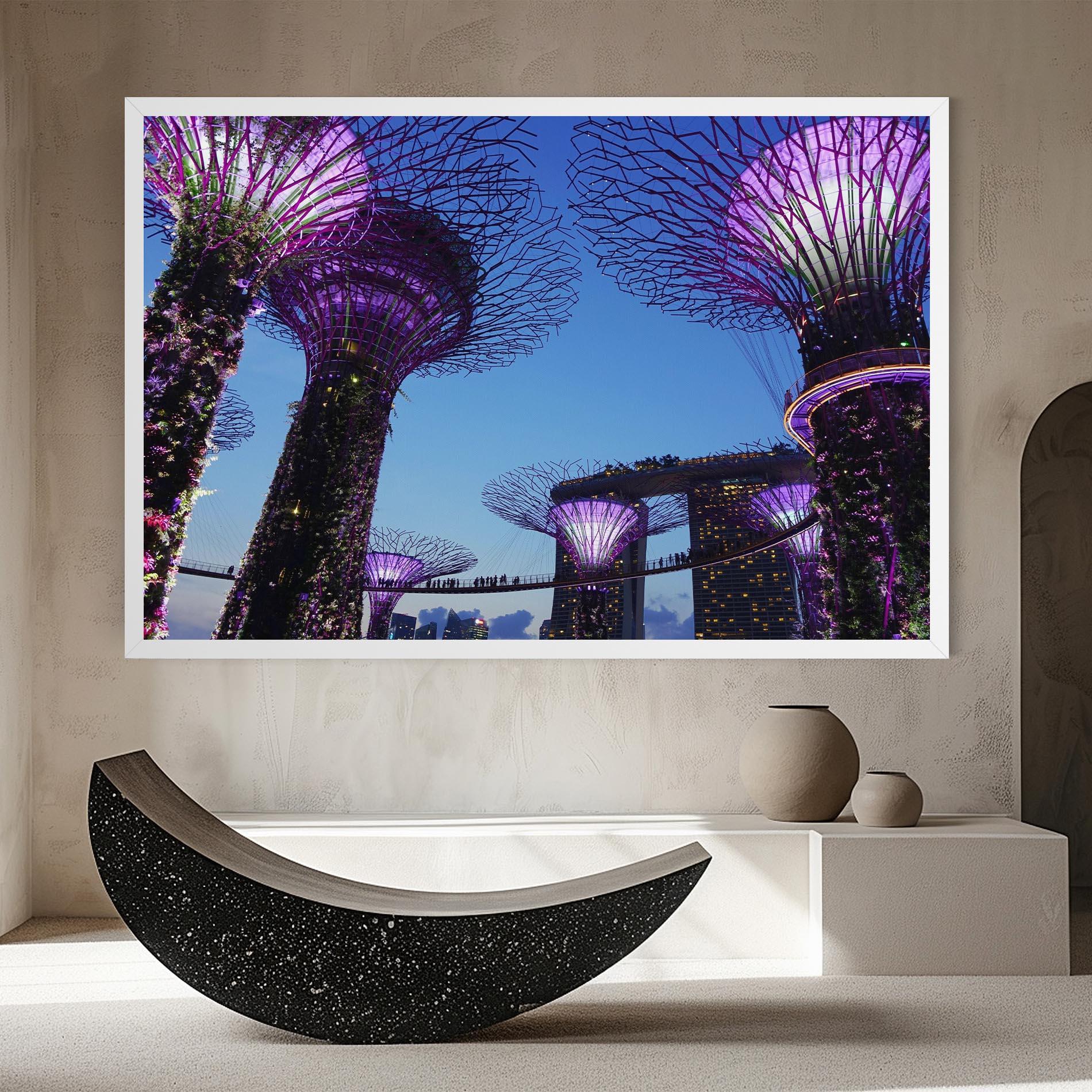 Vászonkép Gardens By The Bay mockup 8