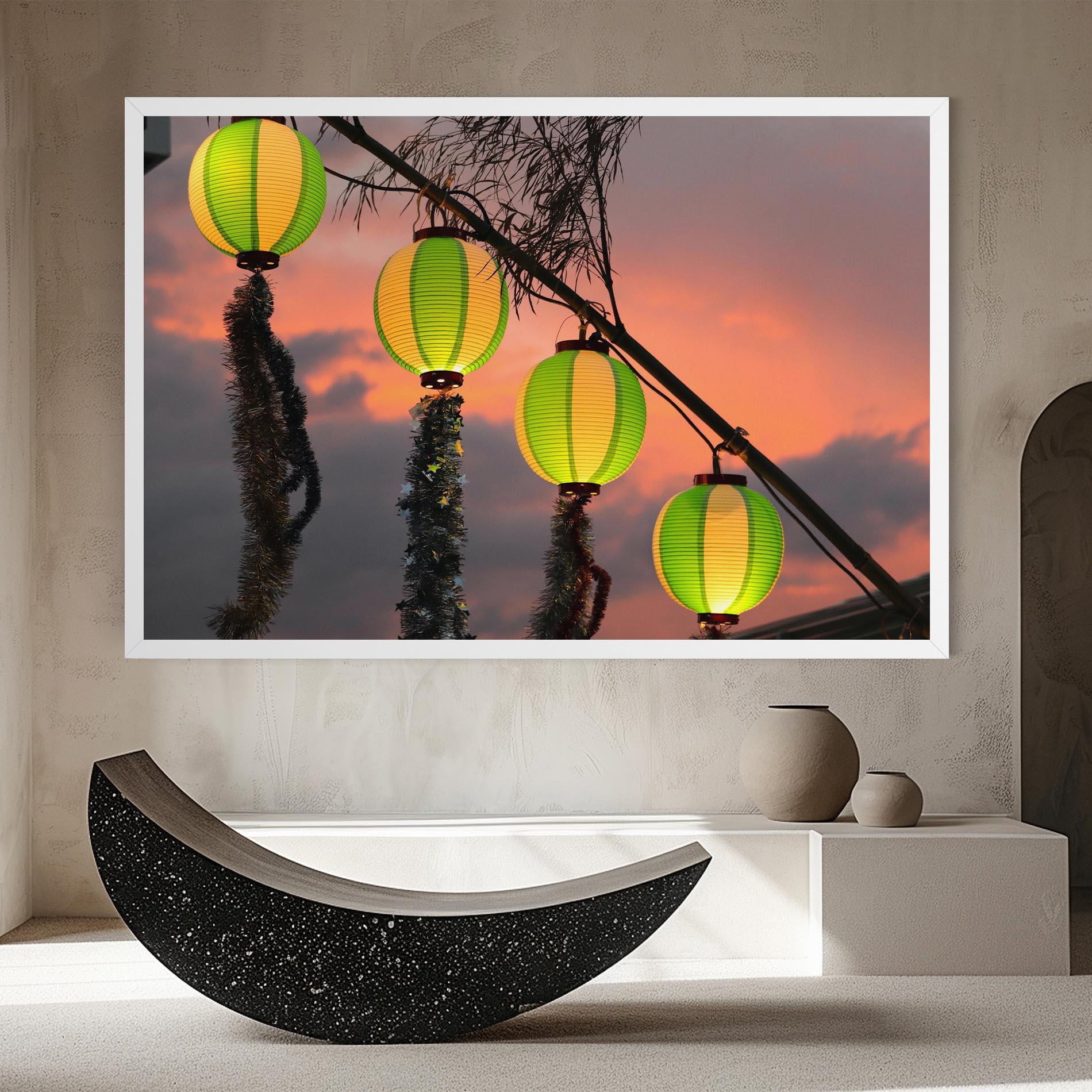 Vászonkép Green Lights mockup 8