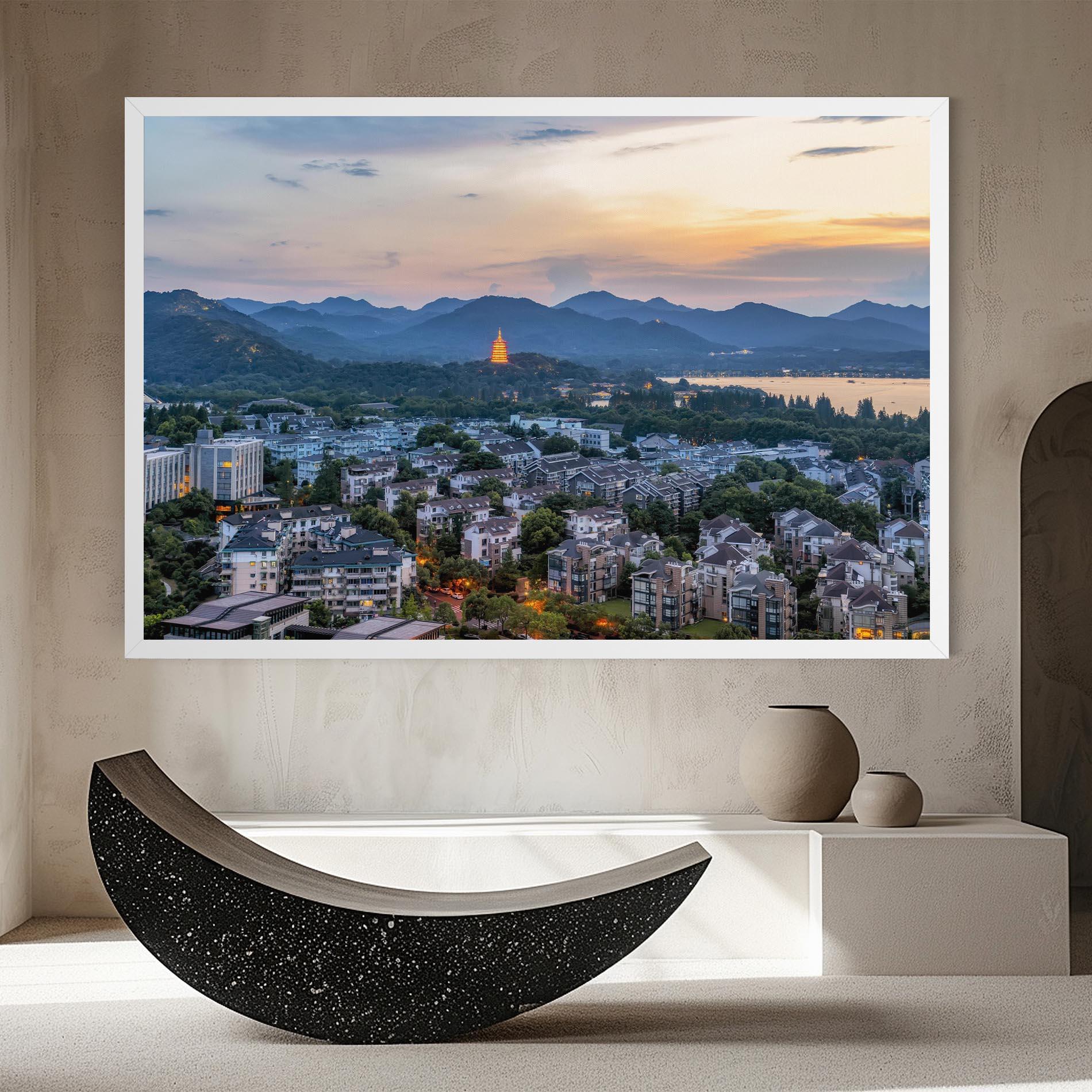 Vászonkép Hangzhou China mockup 8