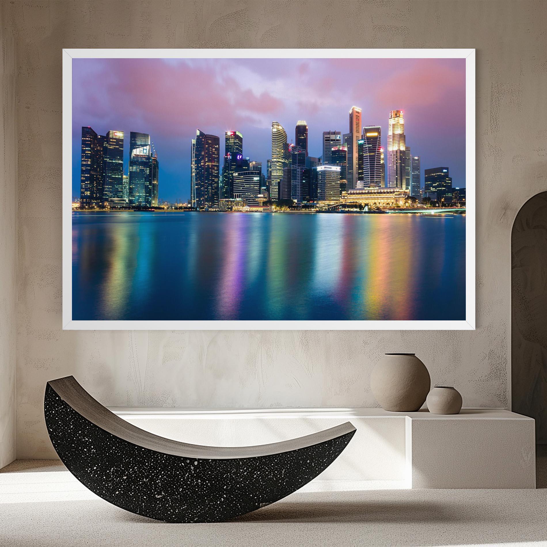 Vászonkép Hong Kong Skyline mockup 8