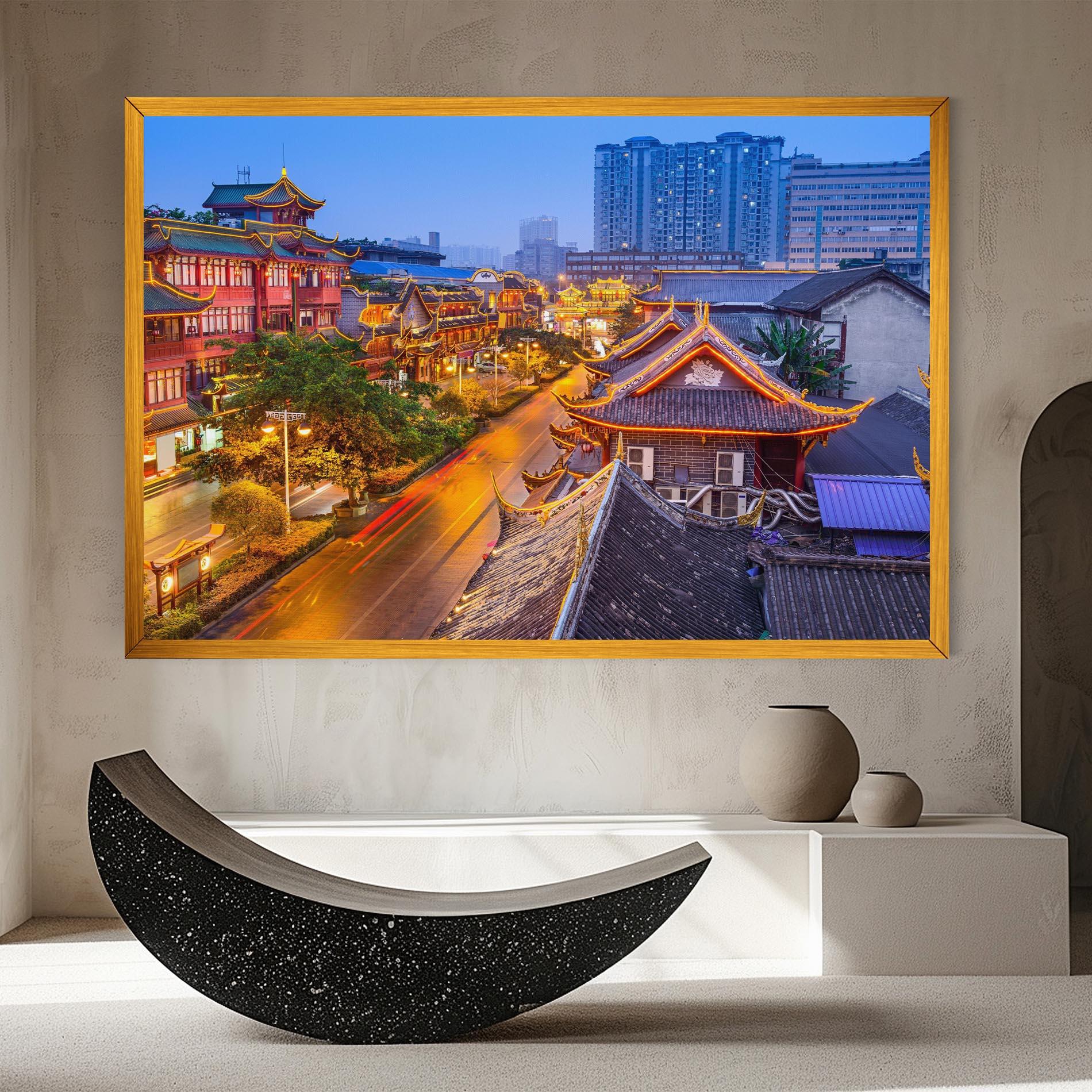 Vászonkép Chengdu China mockup 8