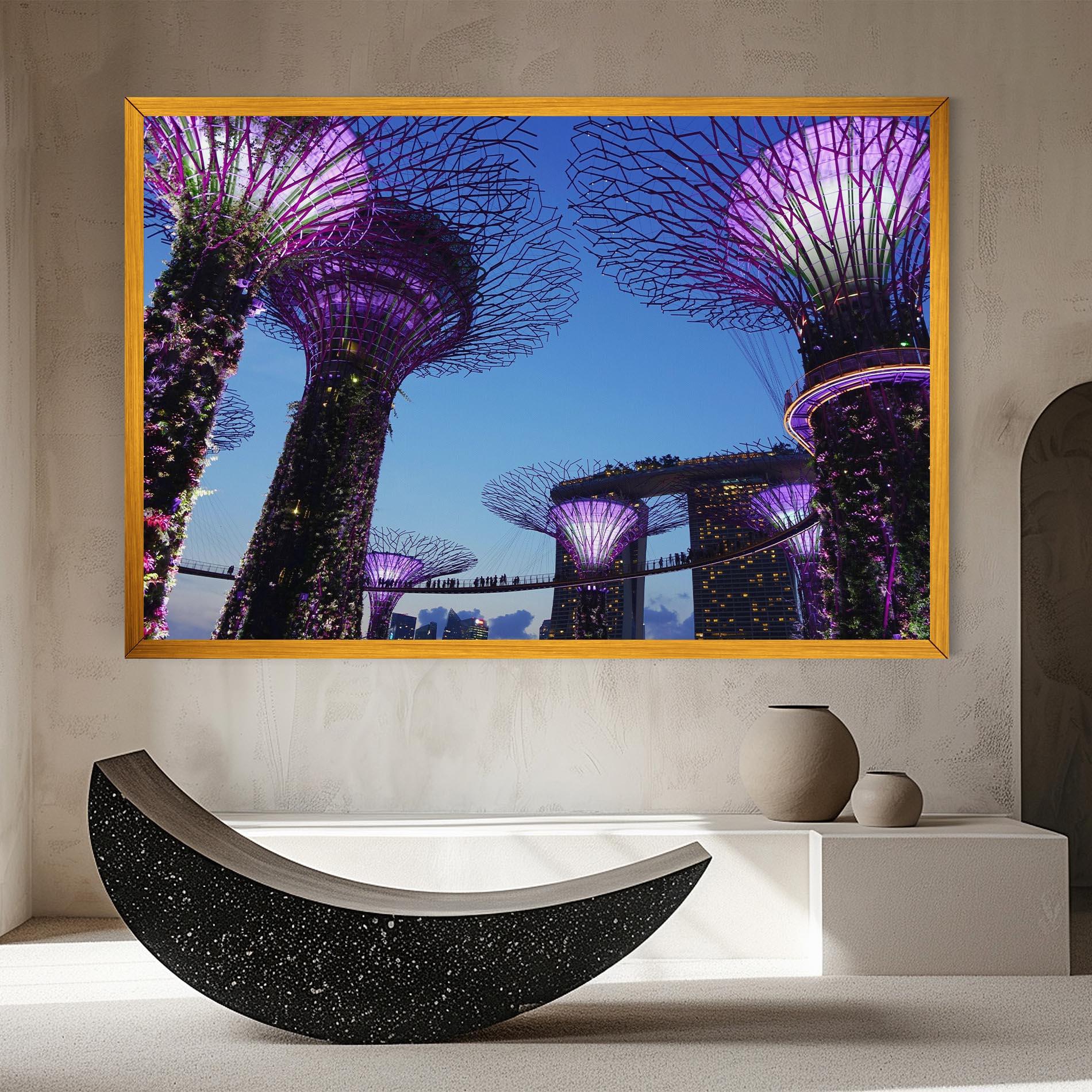 Vászonkép Gardens By The Bay mockup 8