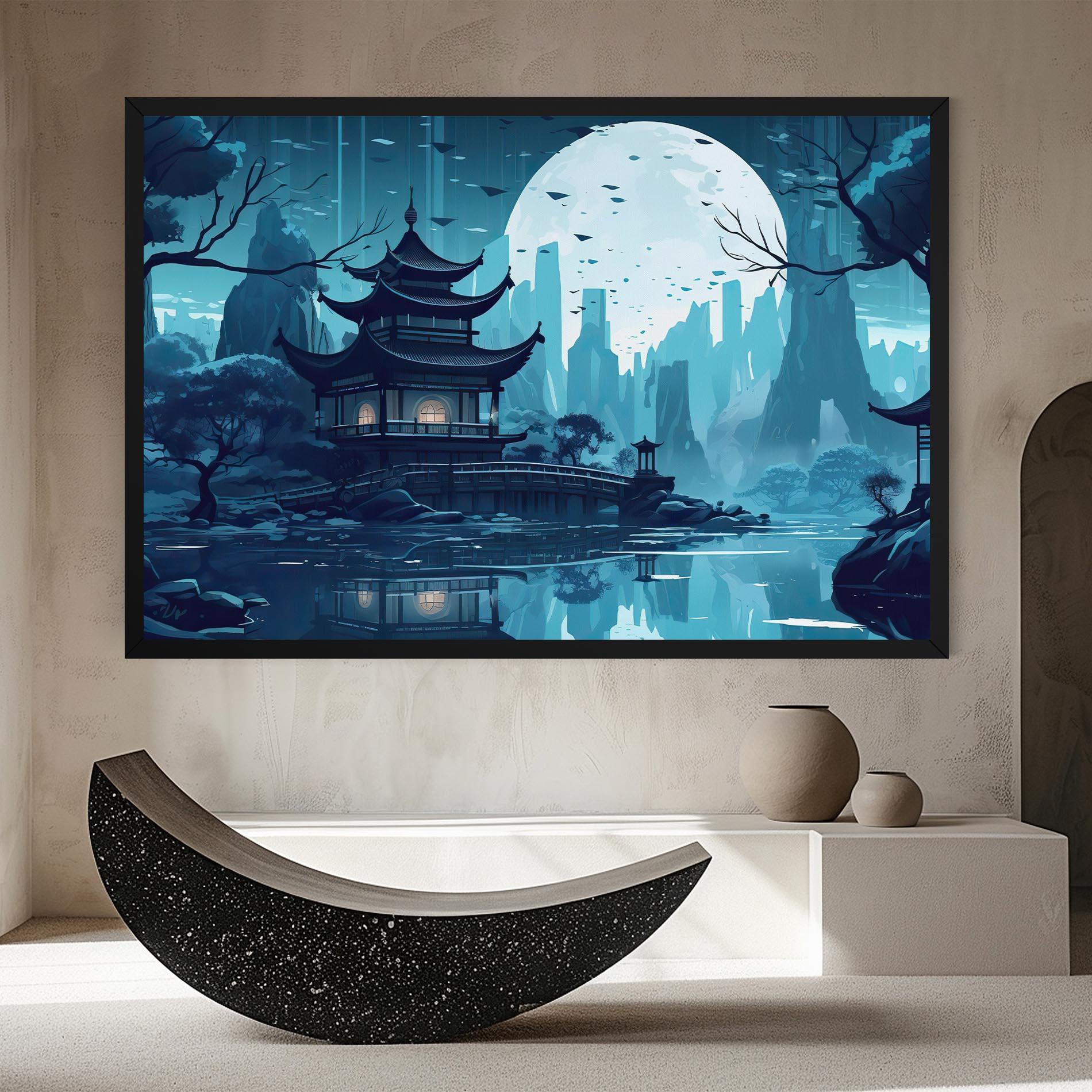 Vászonkép Chinese Cartoon mockup 8