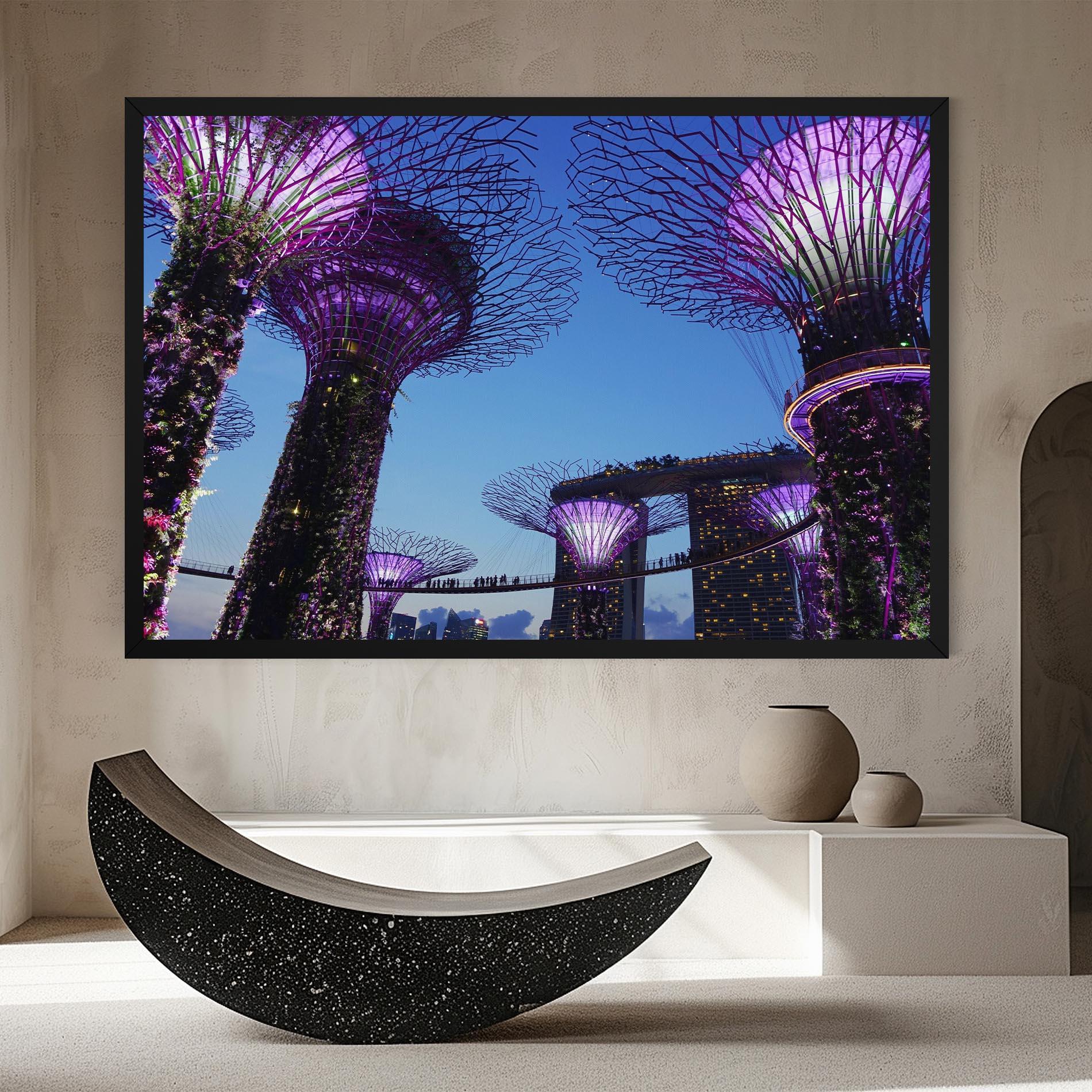 Vászonkép Gardens By The Bay mockup 8