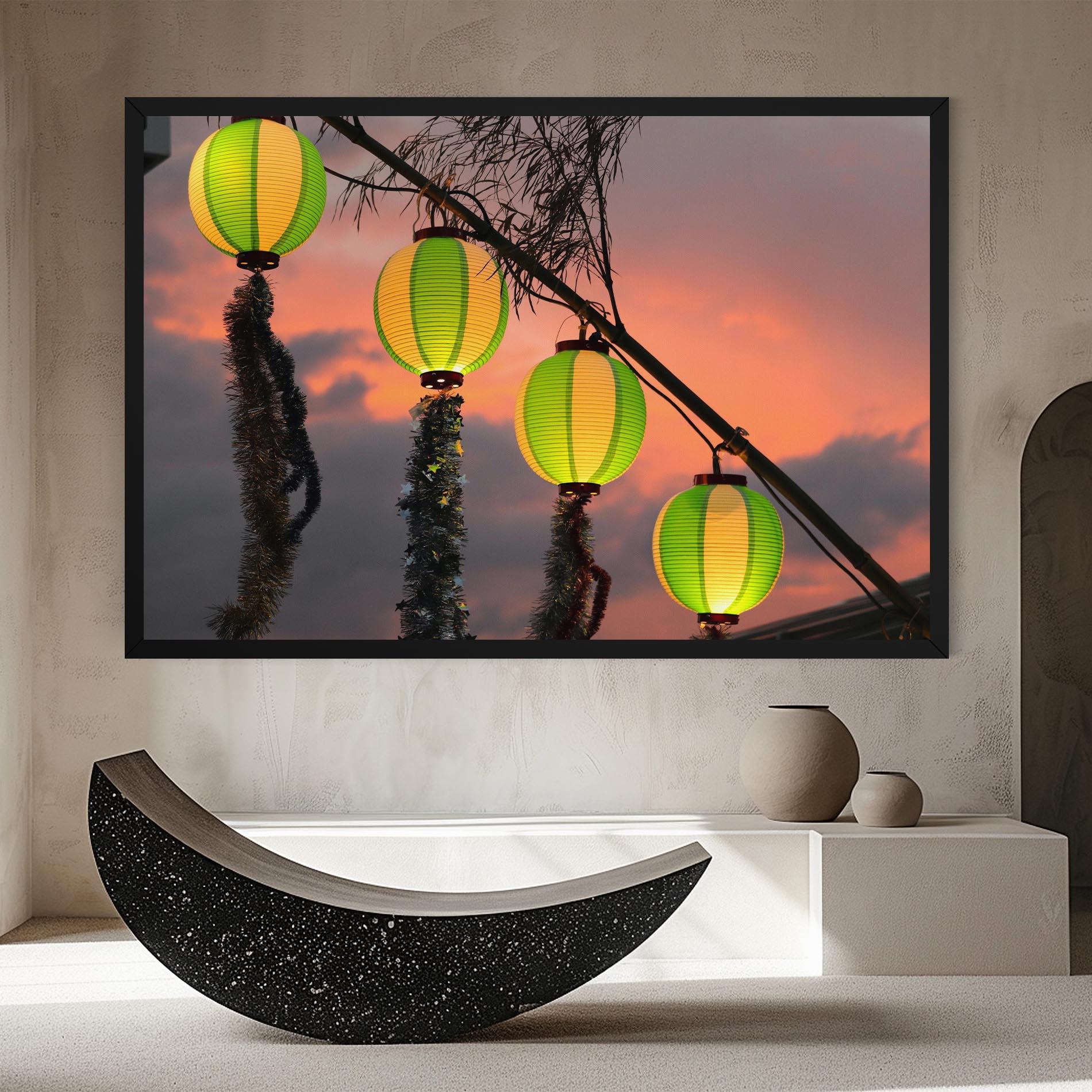 Vászonkép Green Lights mockup 8