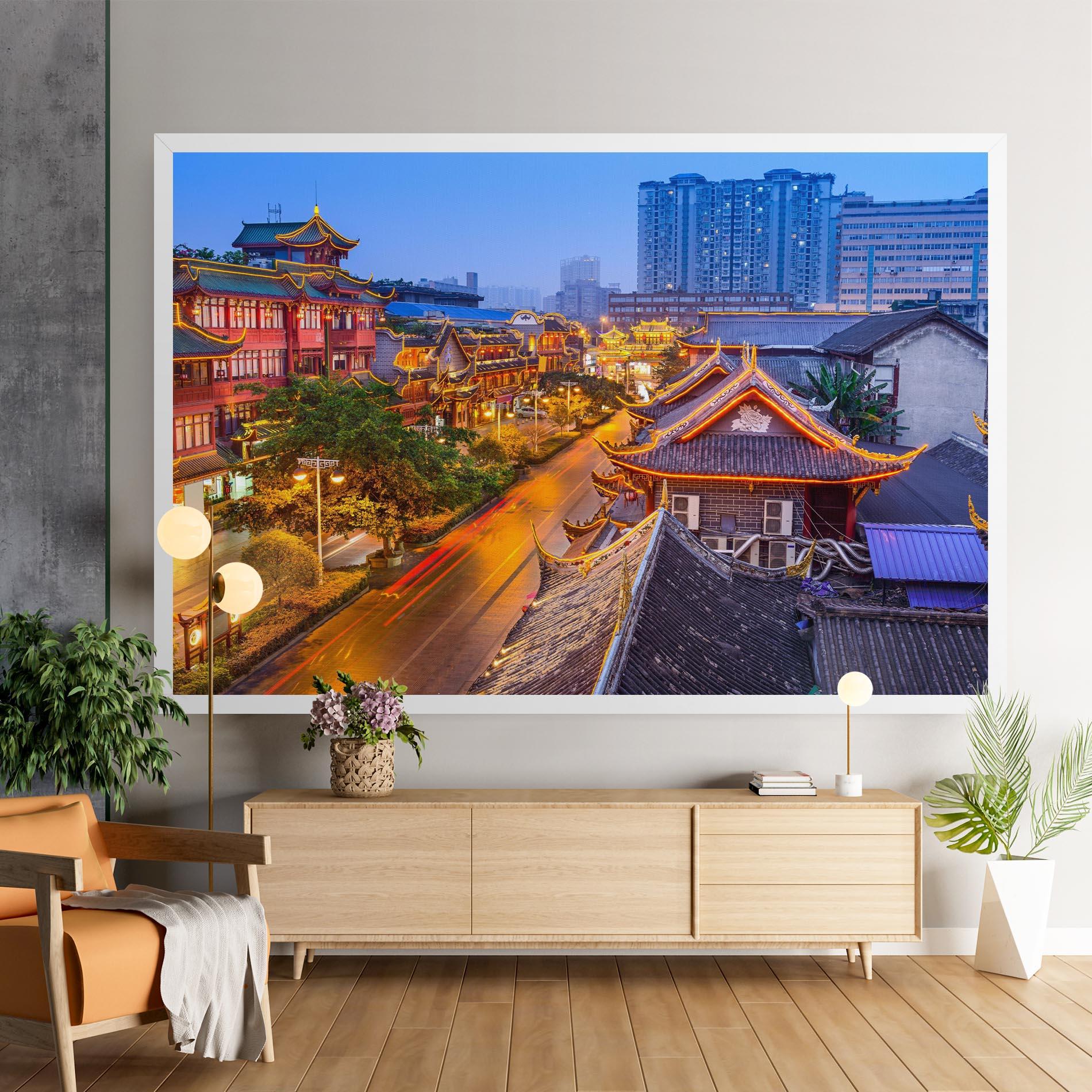 Vászonkép Chengdu China mockup 9