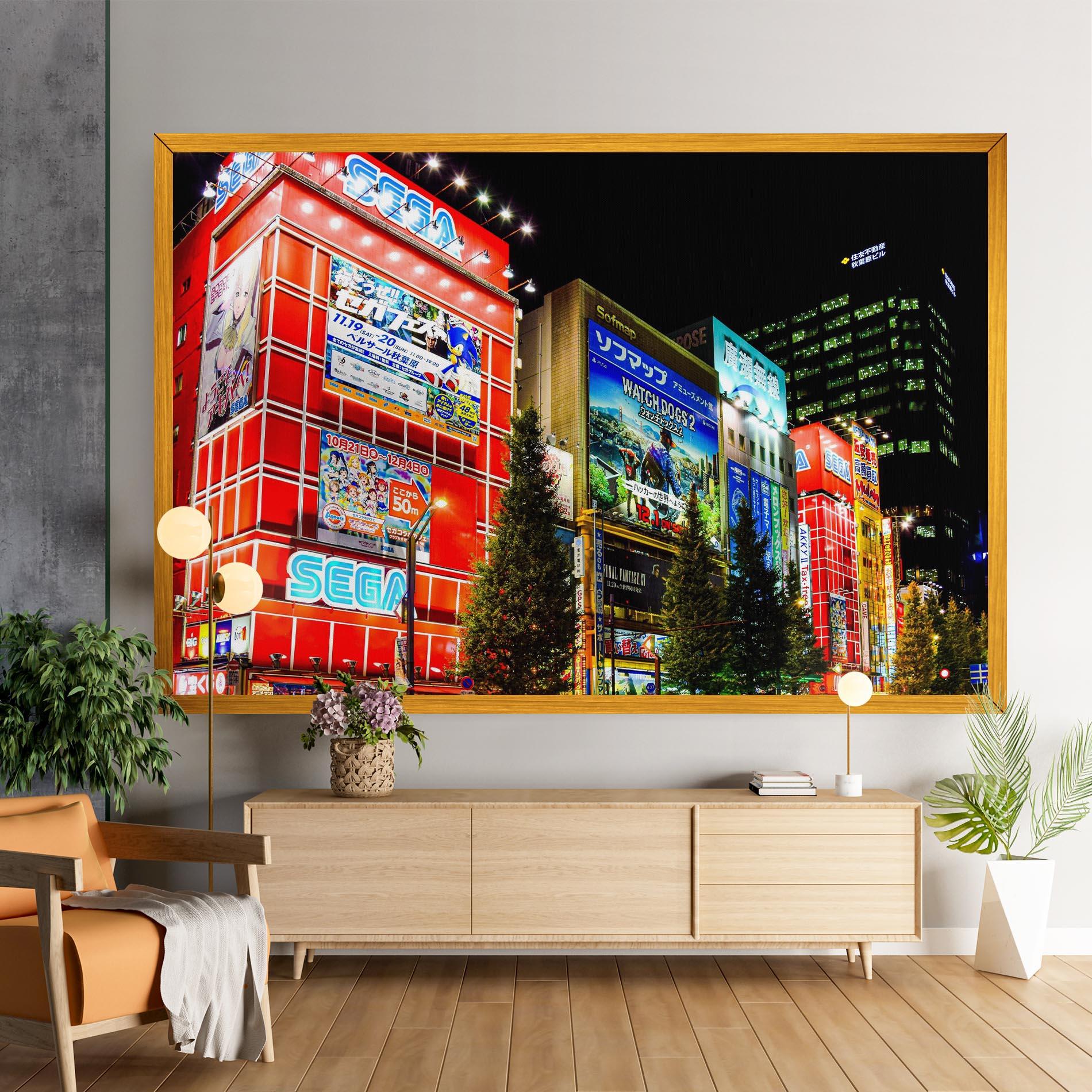 Vászonkép Akihabara Night mockup 9