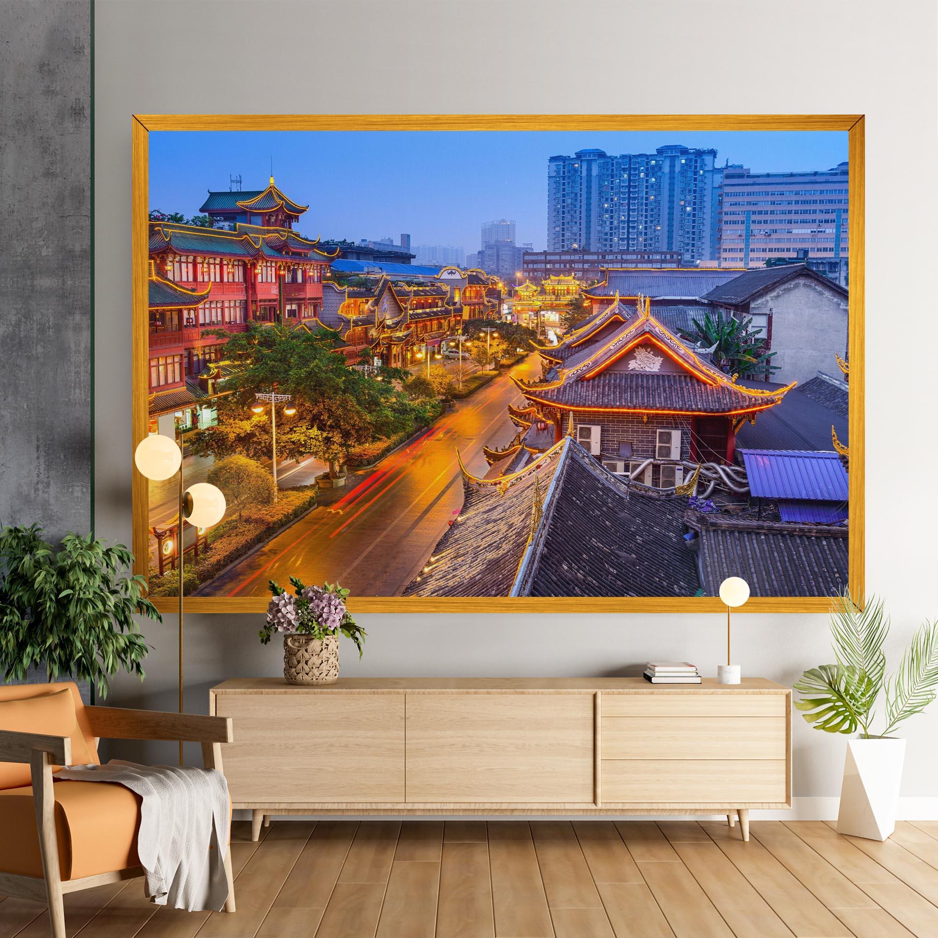 Vászonkép Chengdu China mockup 9