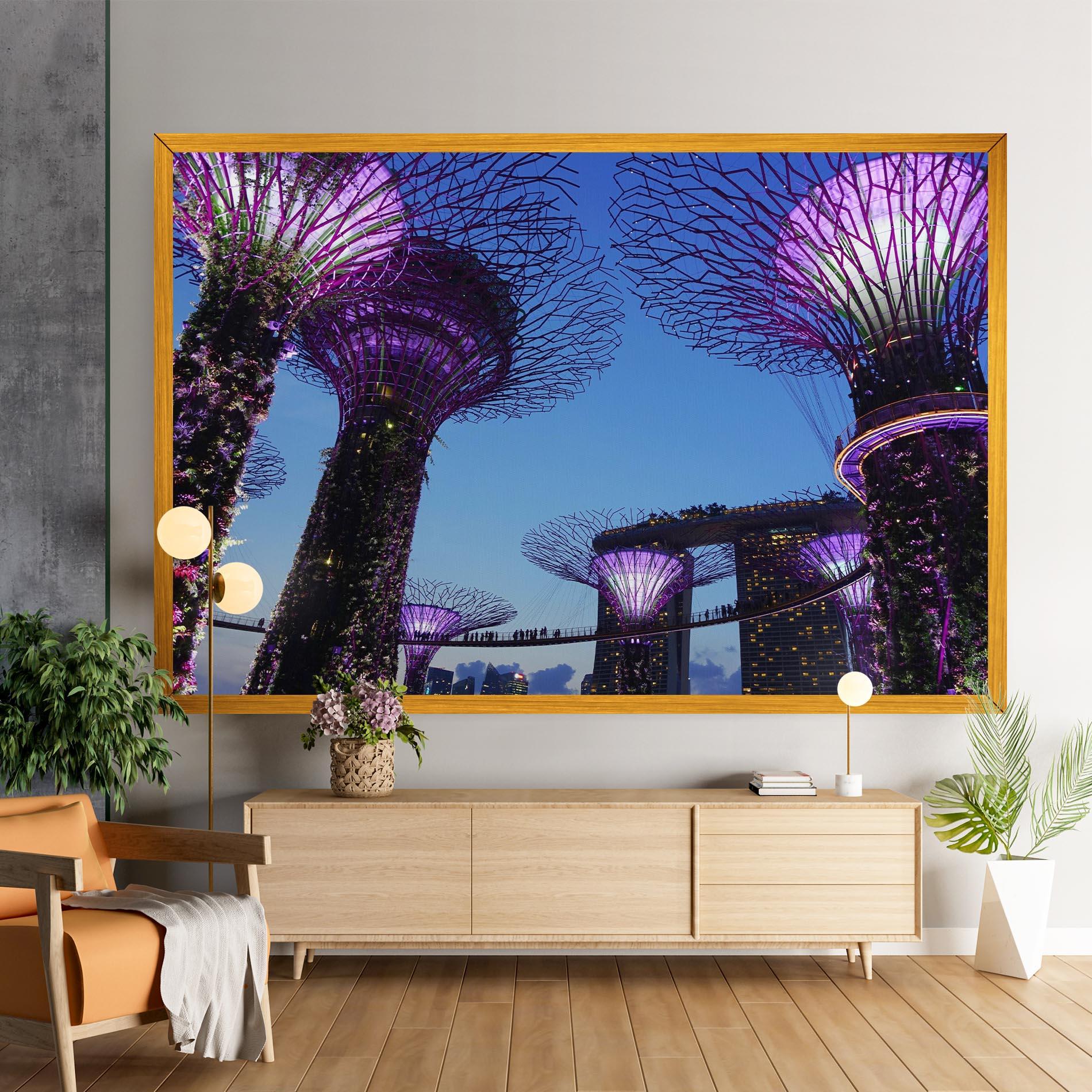 Vászonkép Gardens By The Bay mockup 9