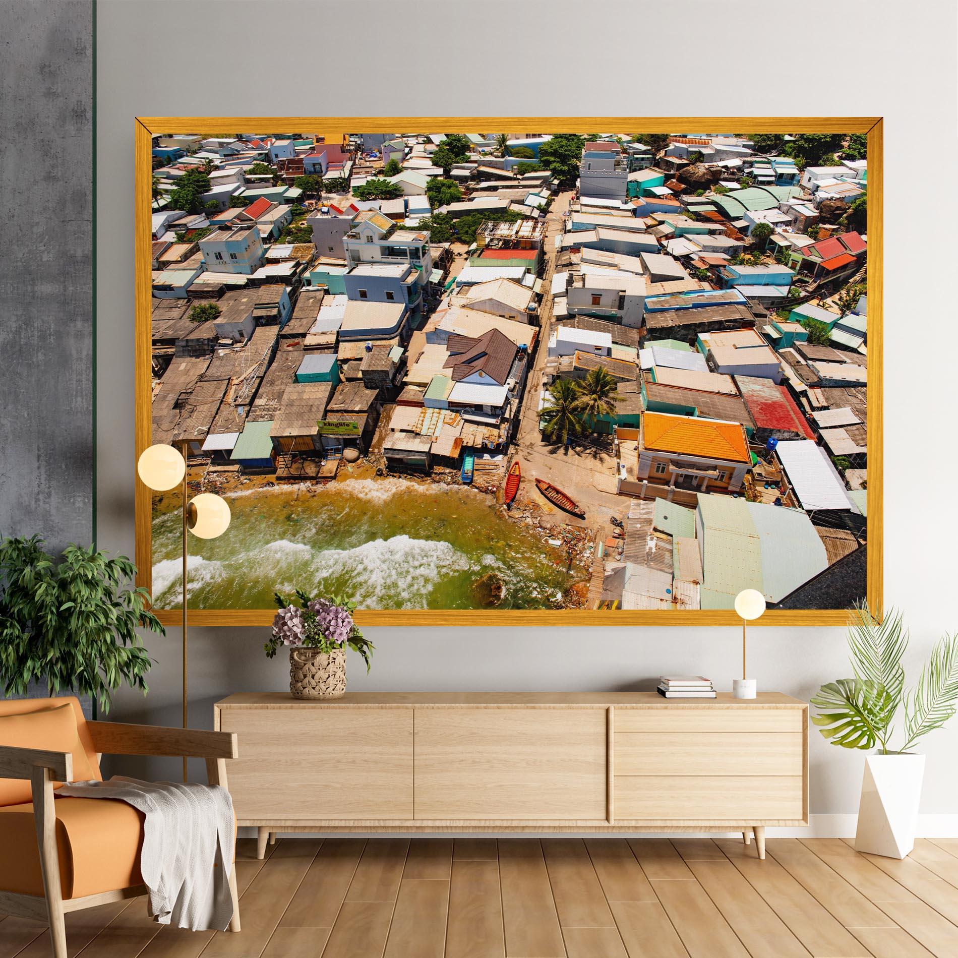 Vászonkép Vietnam Slums mockup 9