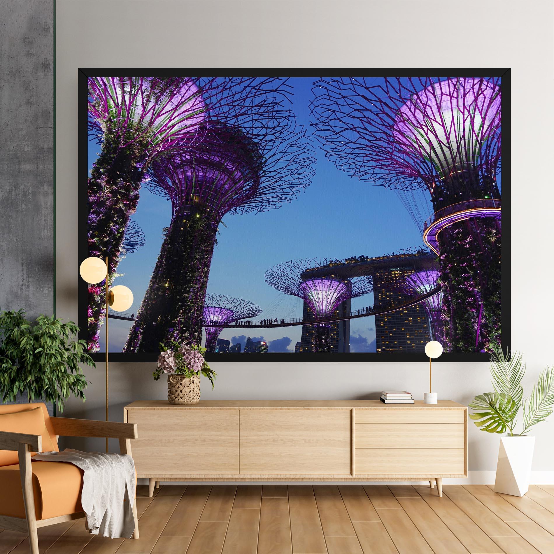 Vászonkép Gardens By The Bay mockup 9