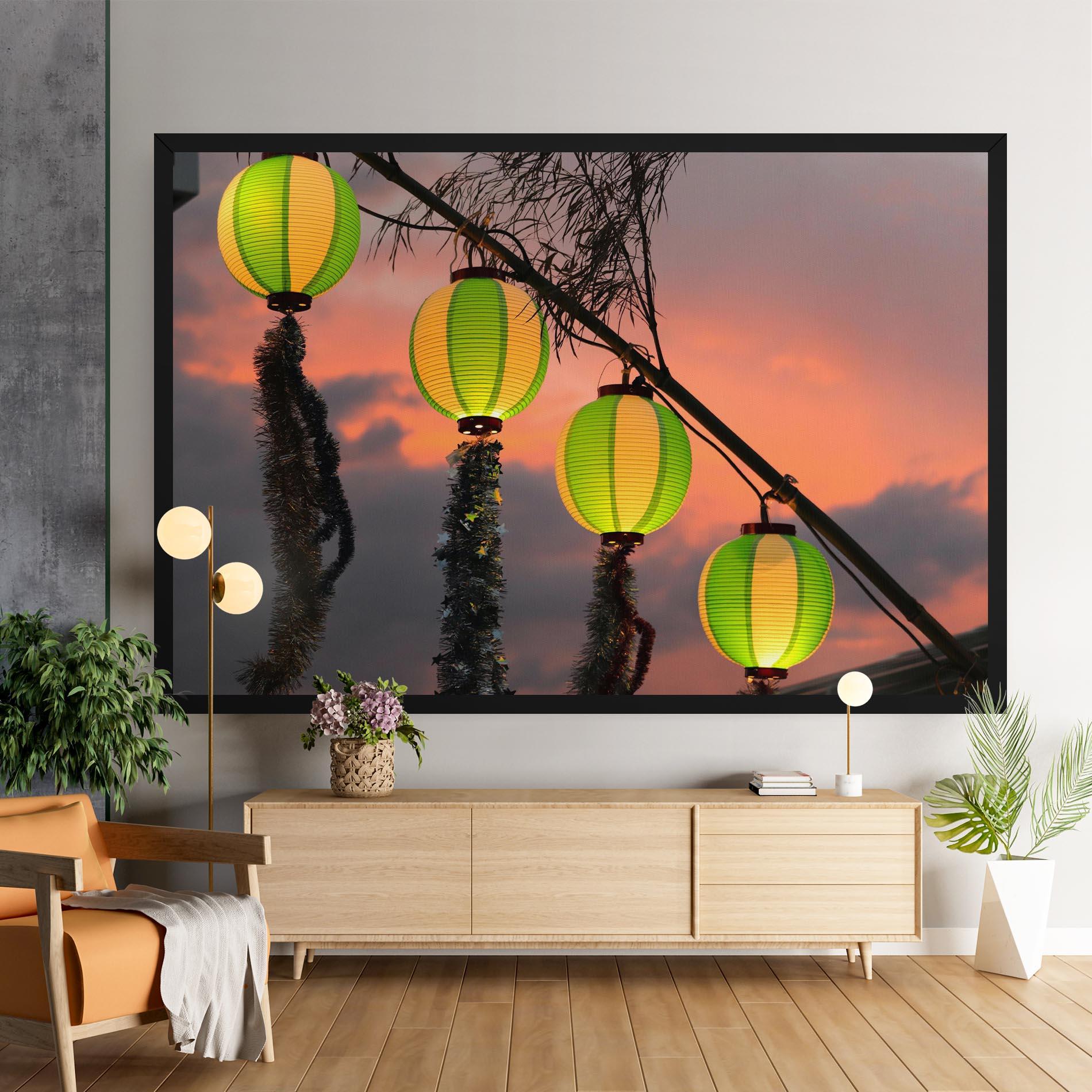 Vászonkép Green Lights mockup 9