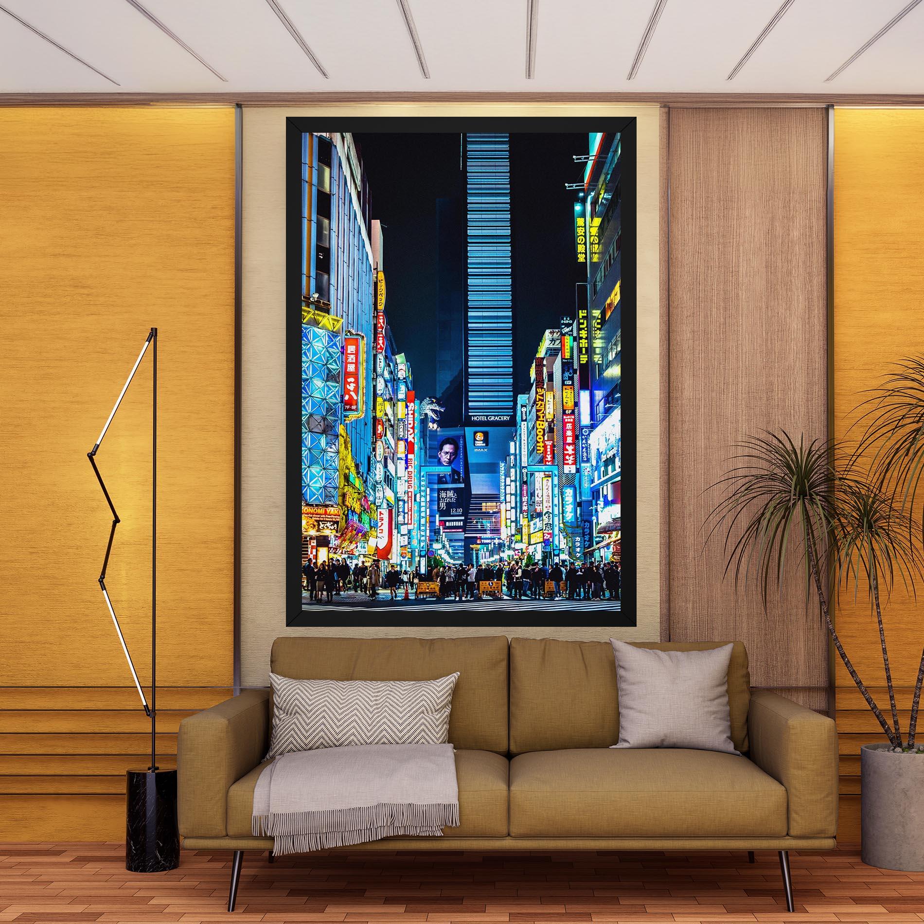 Vászonkép Colorful City Lights mockup 9