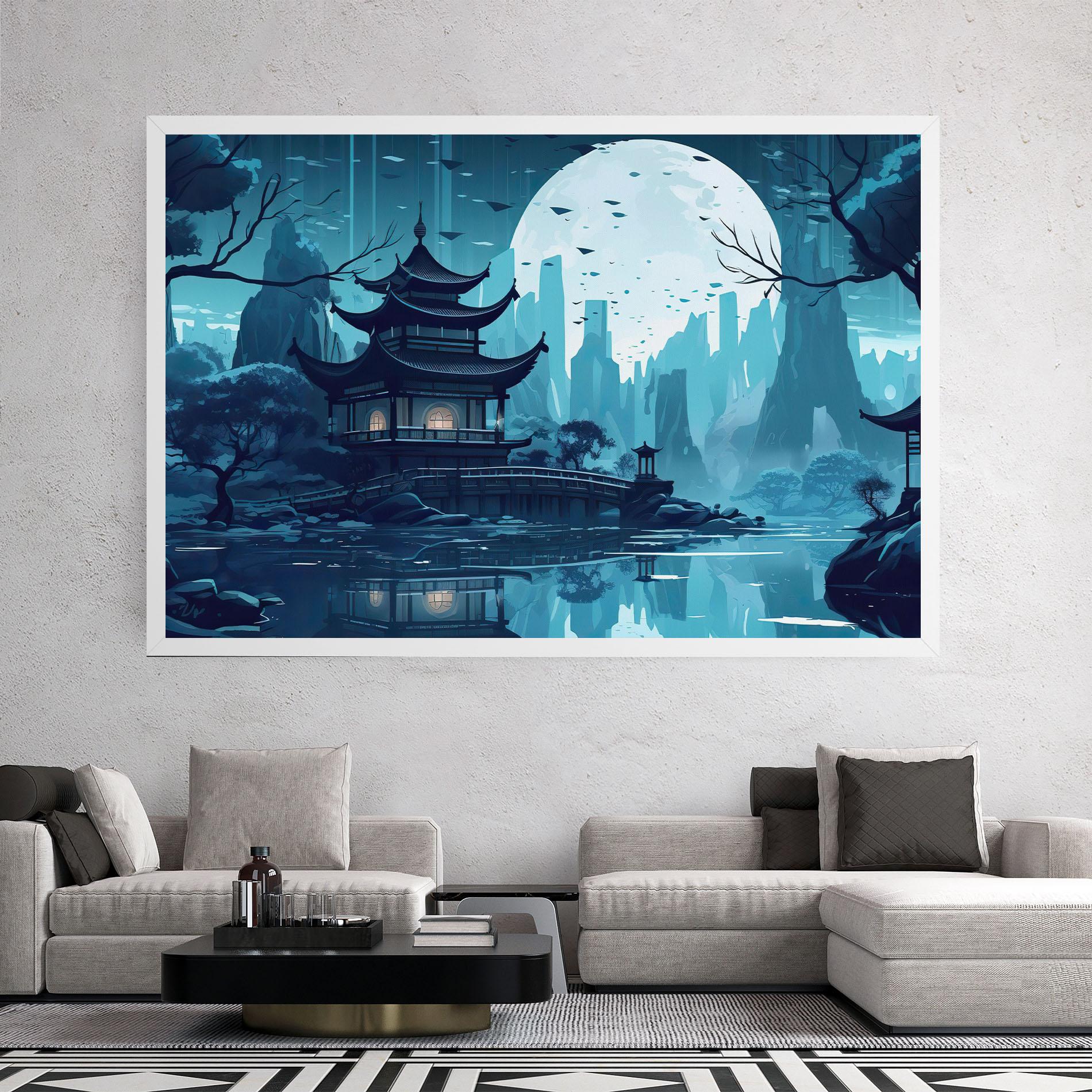 Vászonkép Chinese Cartoon mockup 2