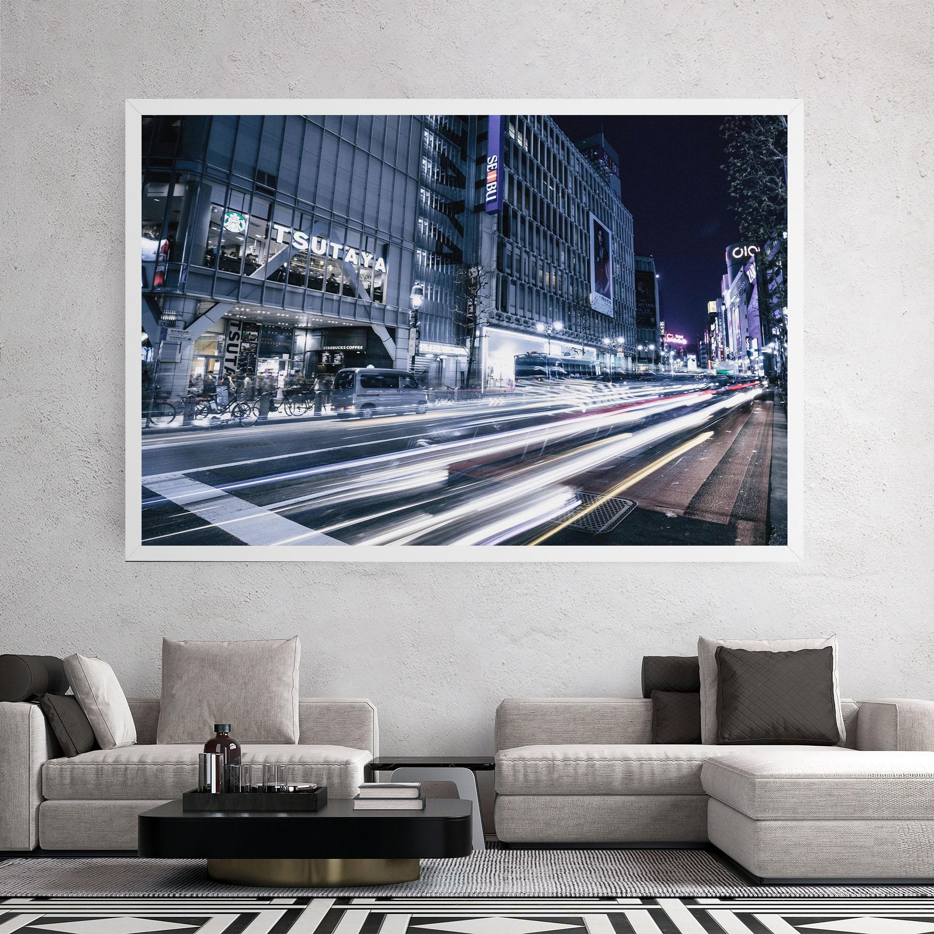 Vászonkép Road Traffic mockup 2