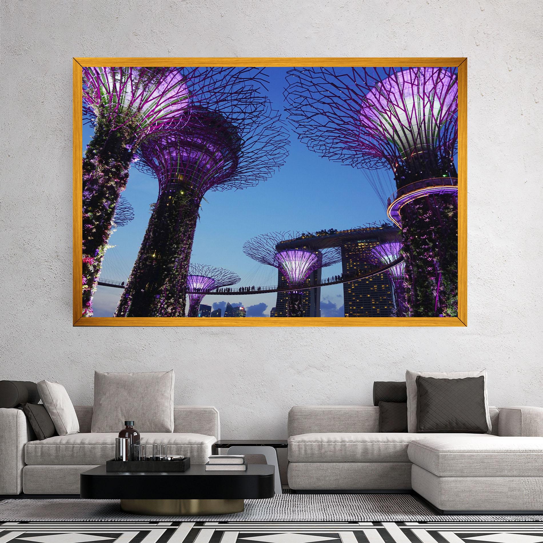 Vászonkép Gardens By The Bay mockup 2