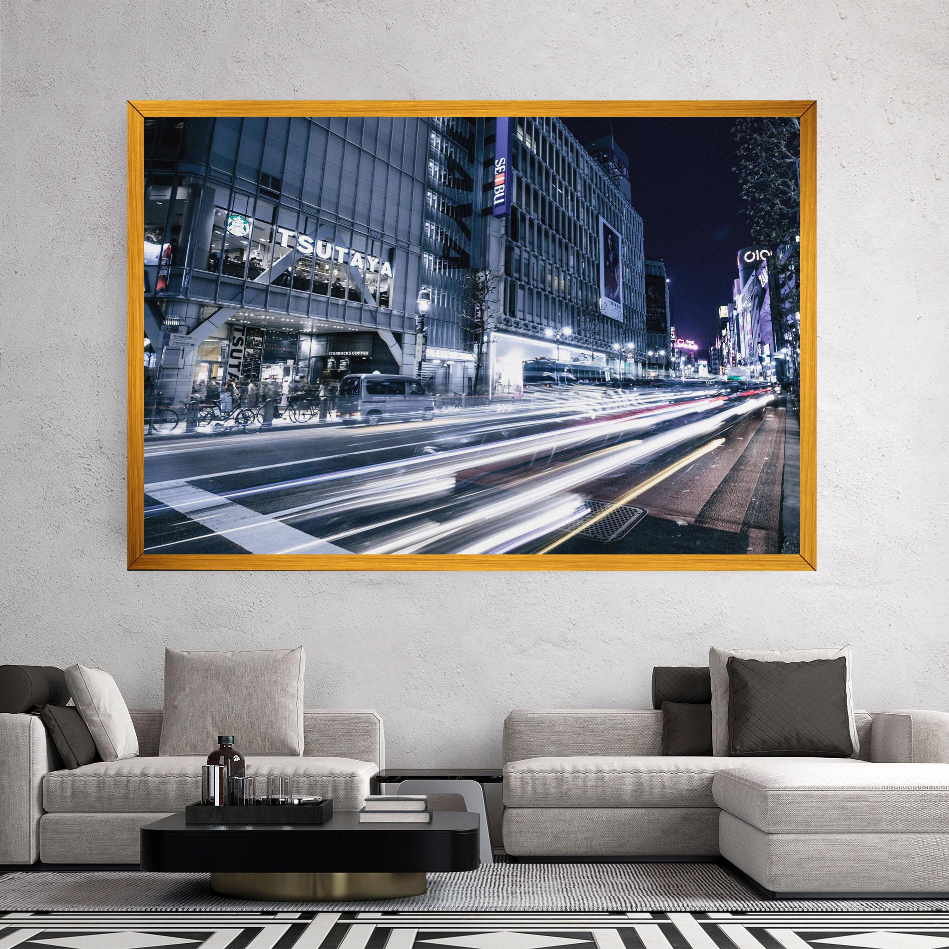 Vászonkép Road Traffic mockup 2