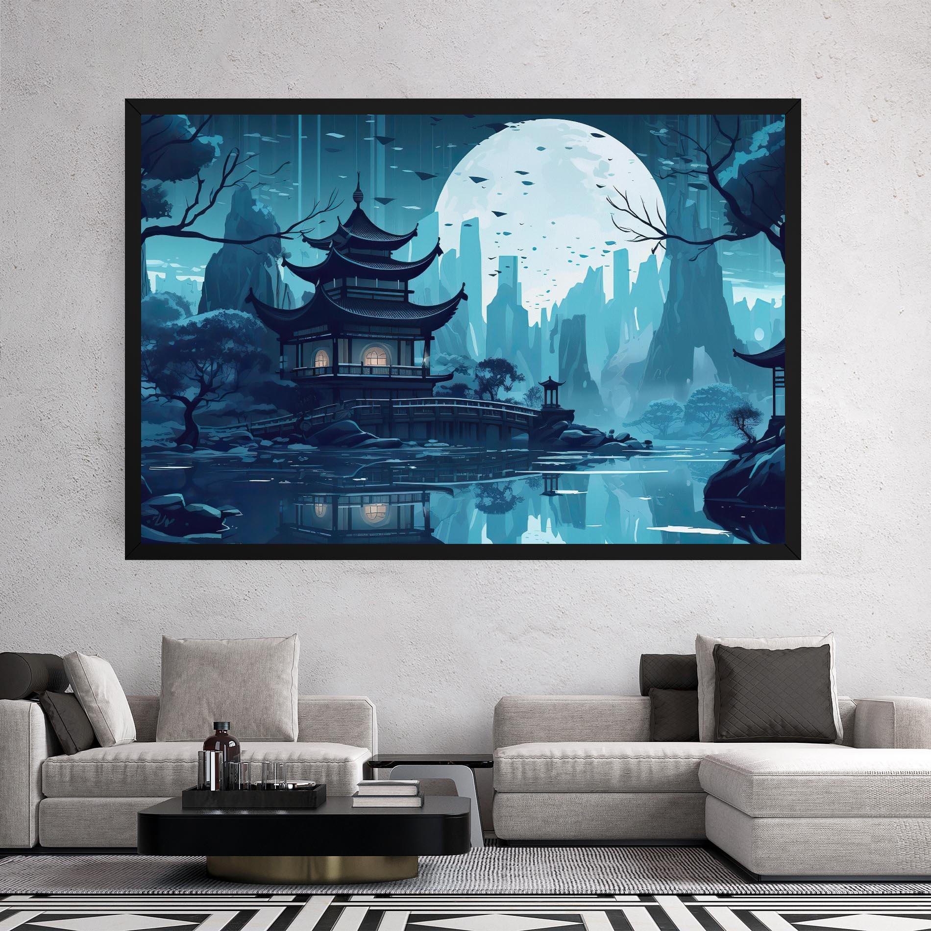 Vászonkép Chinese Cartoon mockup 2