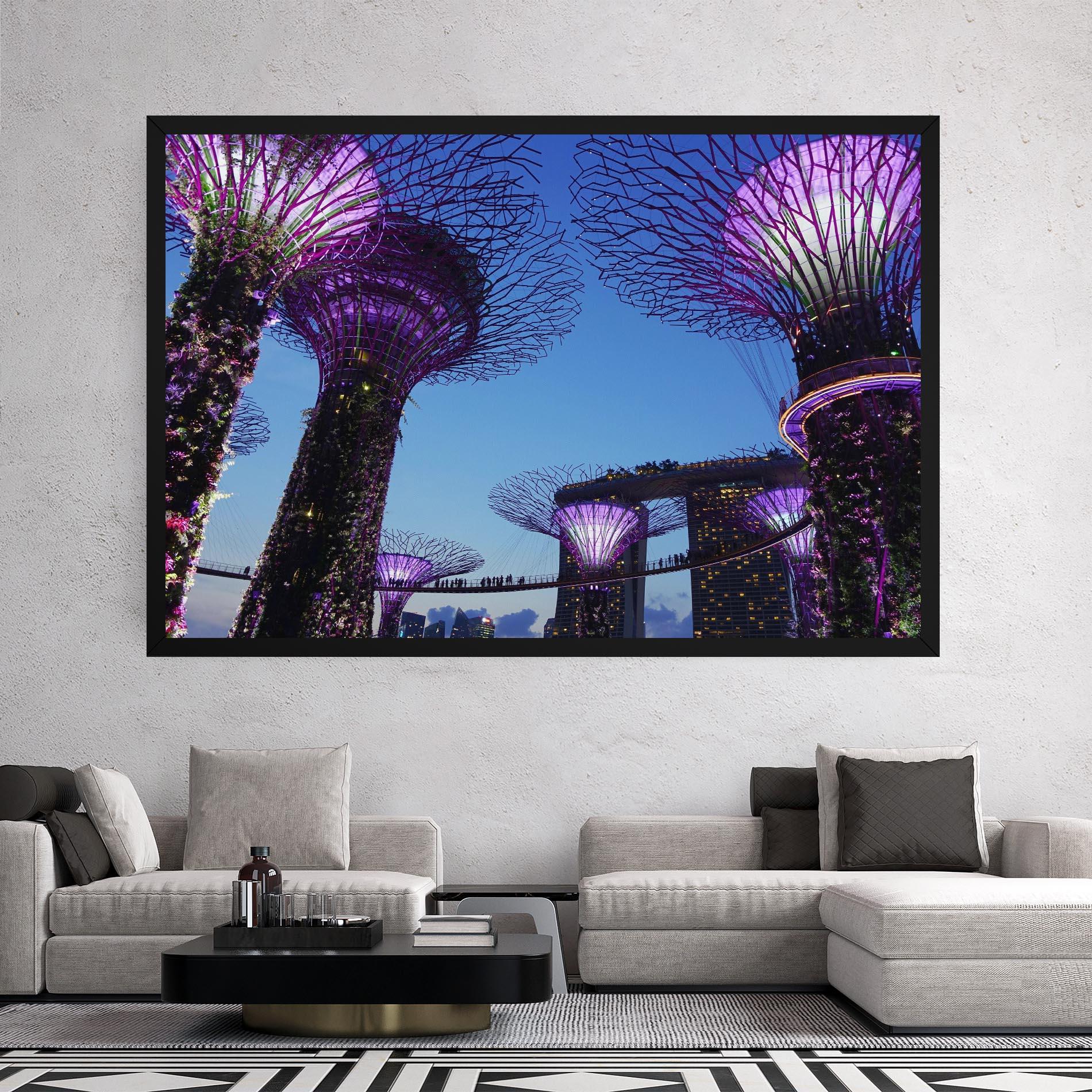 Vászonkép Gardens By The Bay mockup 2