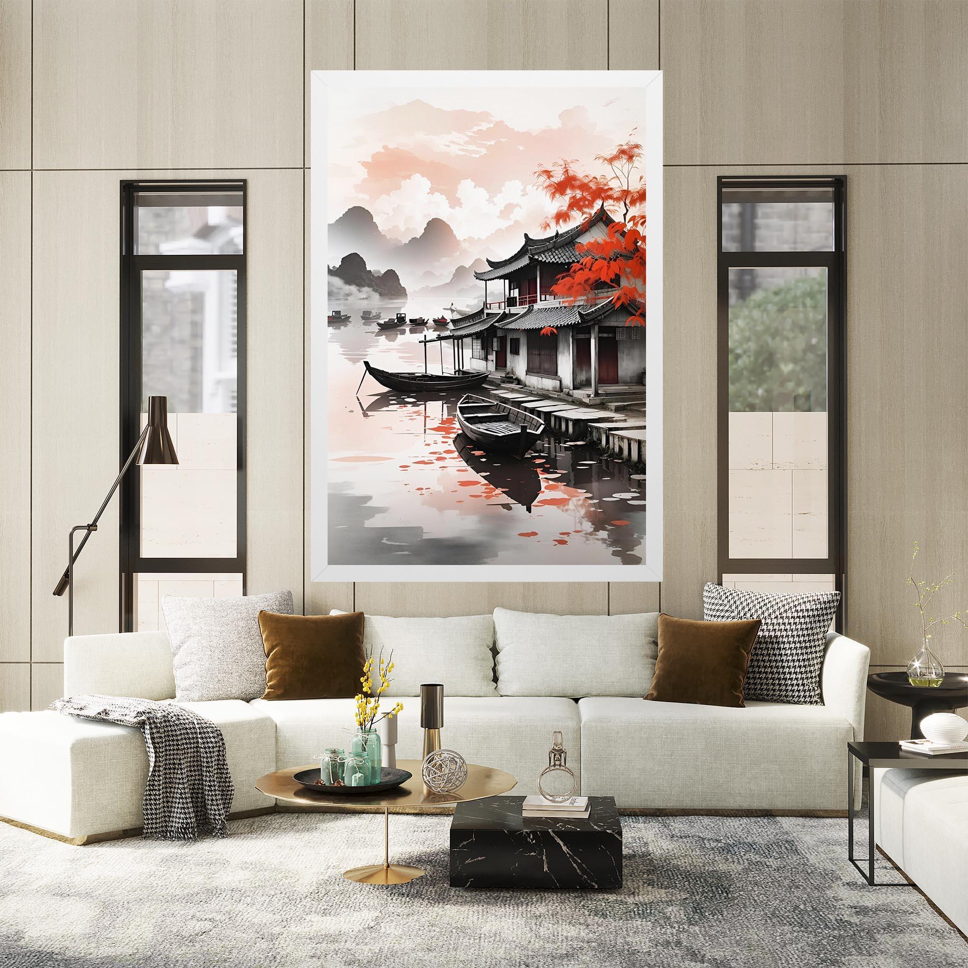 Vászonkép Architecture Reflections mockup 2