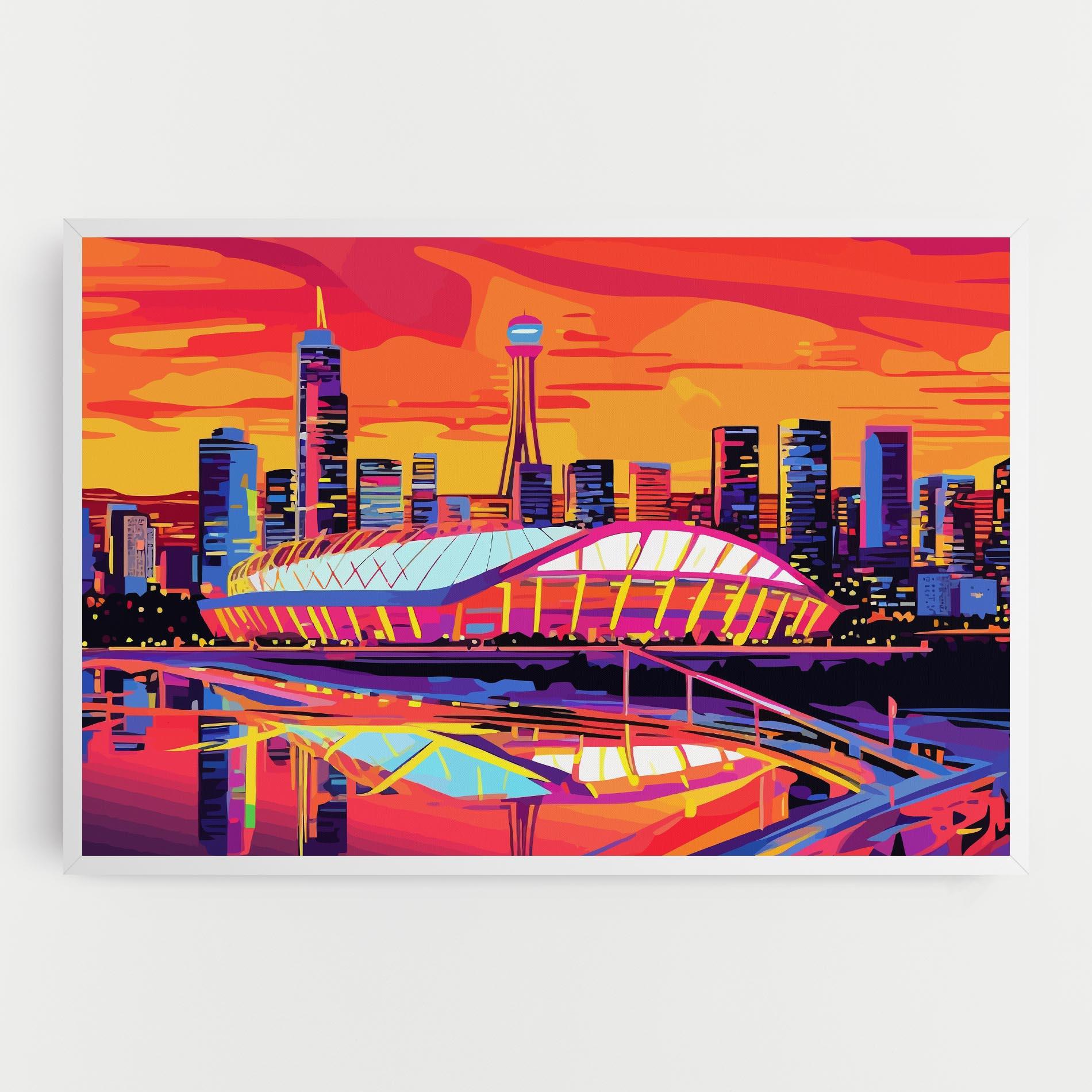 Vászonkép Australian Orange Sunset mockup 0