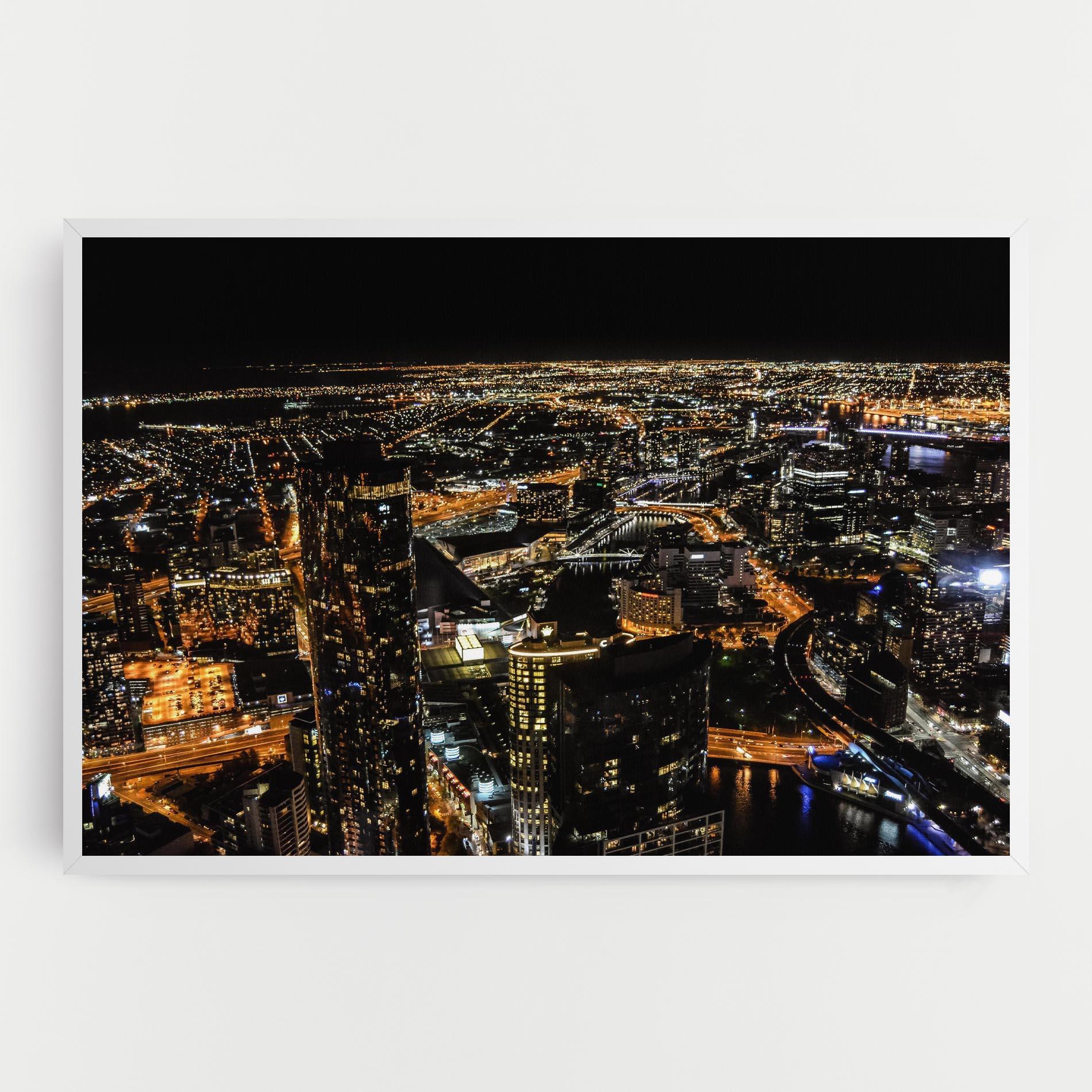 Vászonkép Black City Light mockup 0