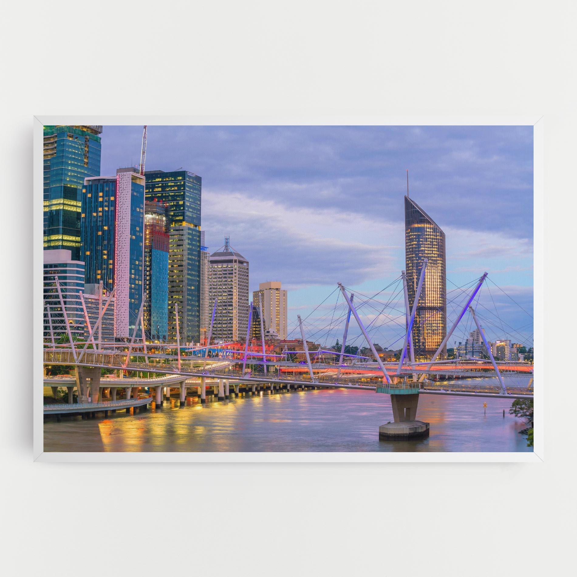 Vászonkép Brisbane River Australia mockup 0