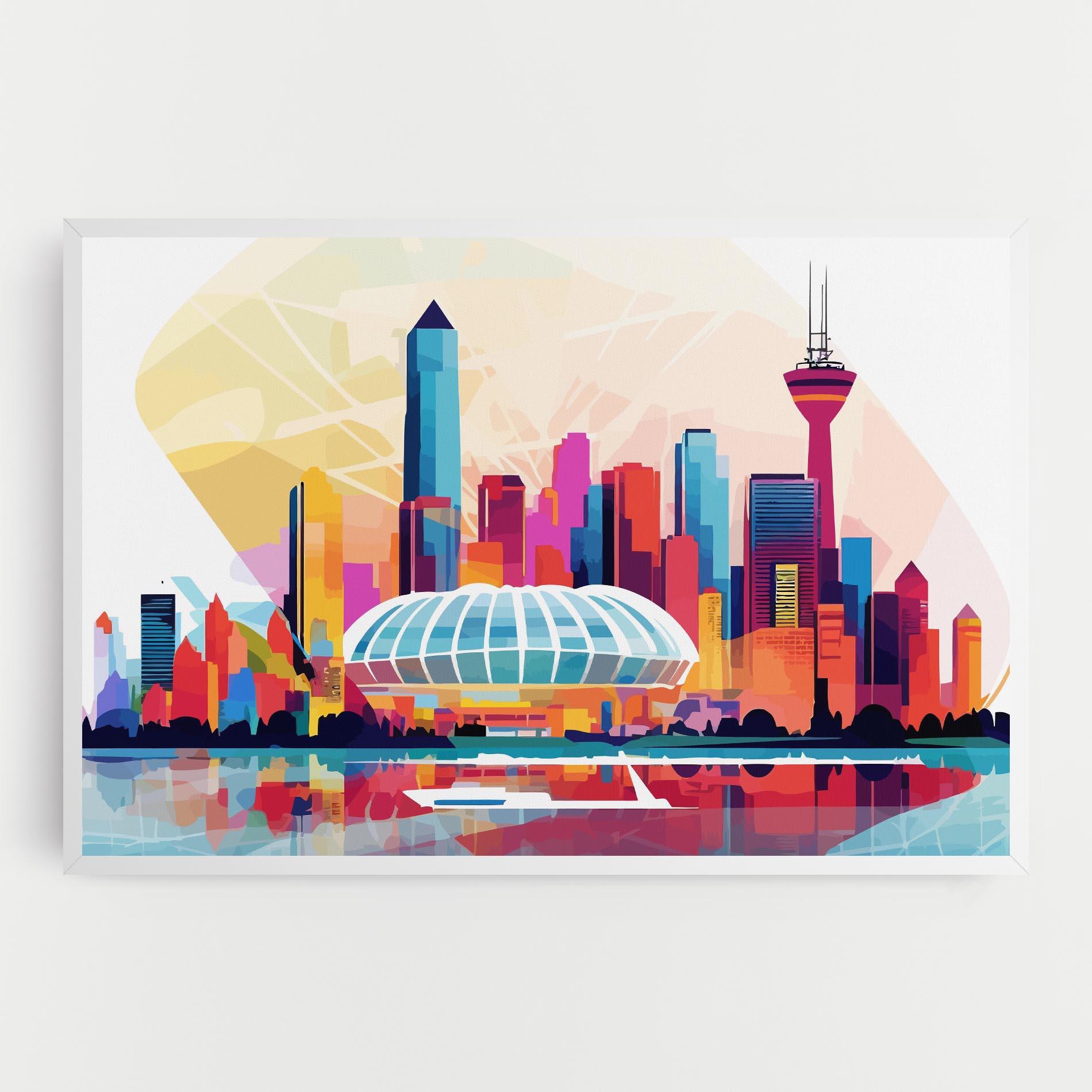 Vászonkép Olympic Stadium Color mockup 0