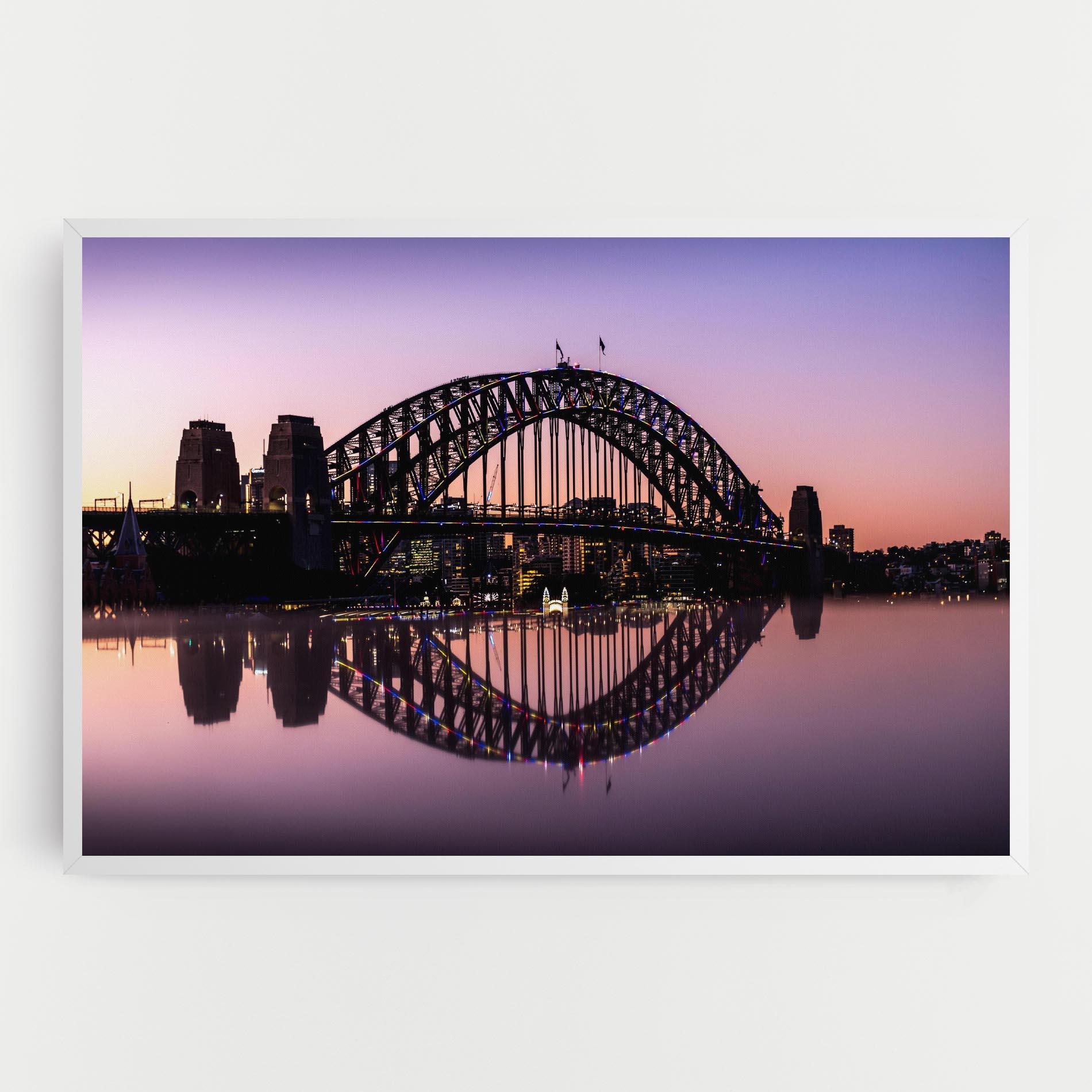 Vászonkép Purple Night Sydney mockup 0