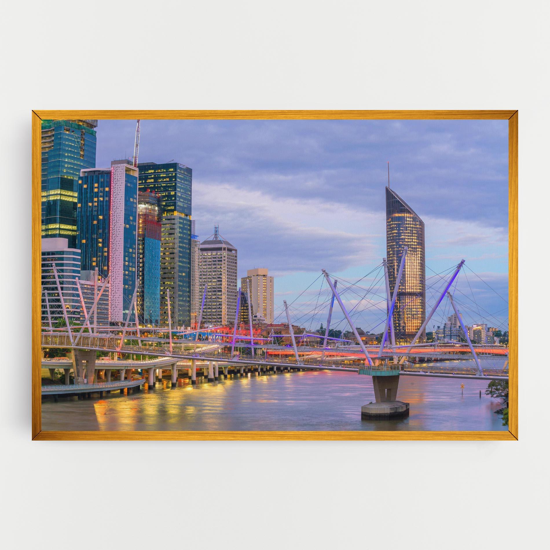 Vászonkép Brisbane River Australia mockup 0