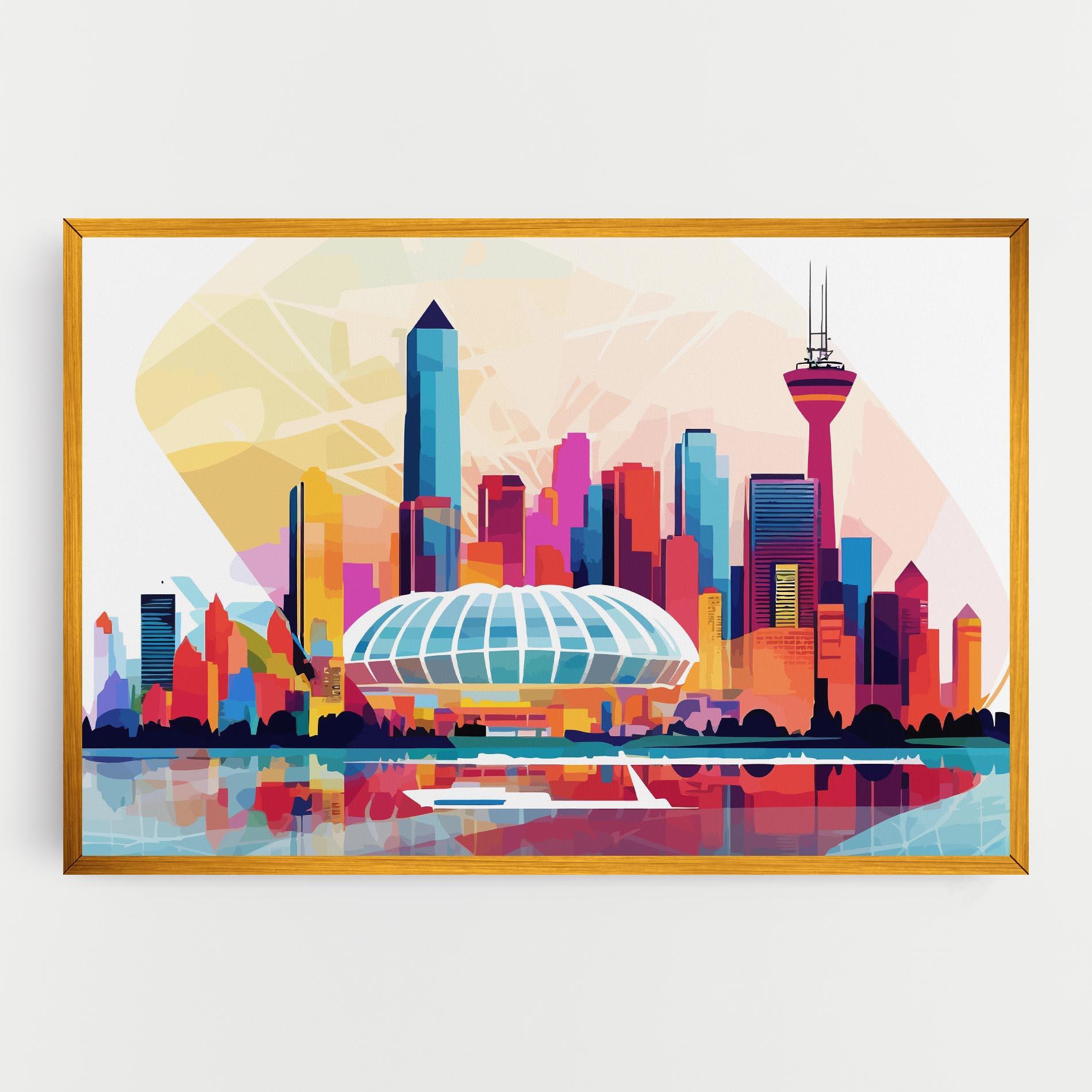 Vászonkép Olympic Stadium Color mockup 0