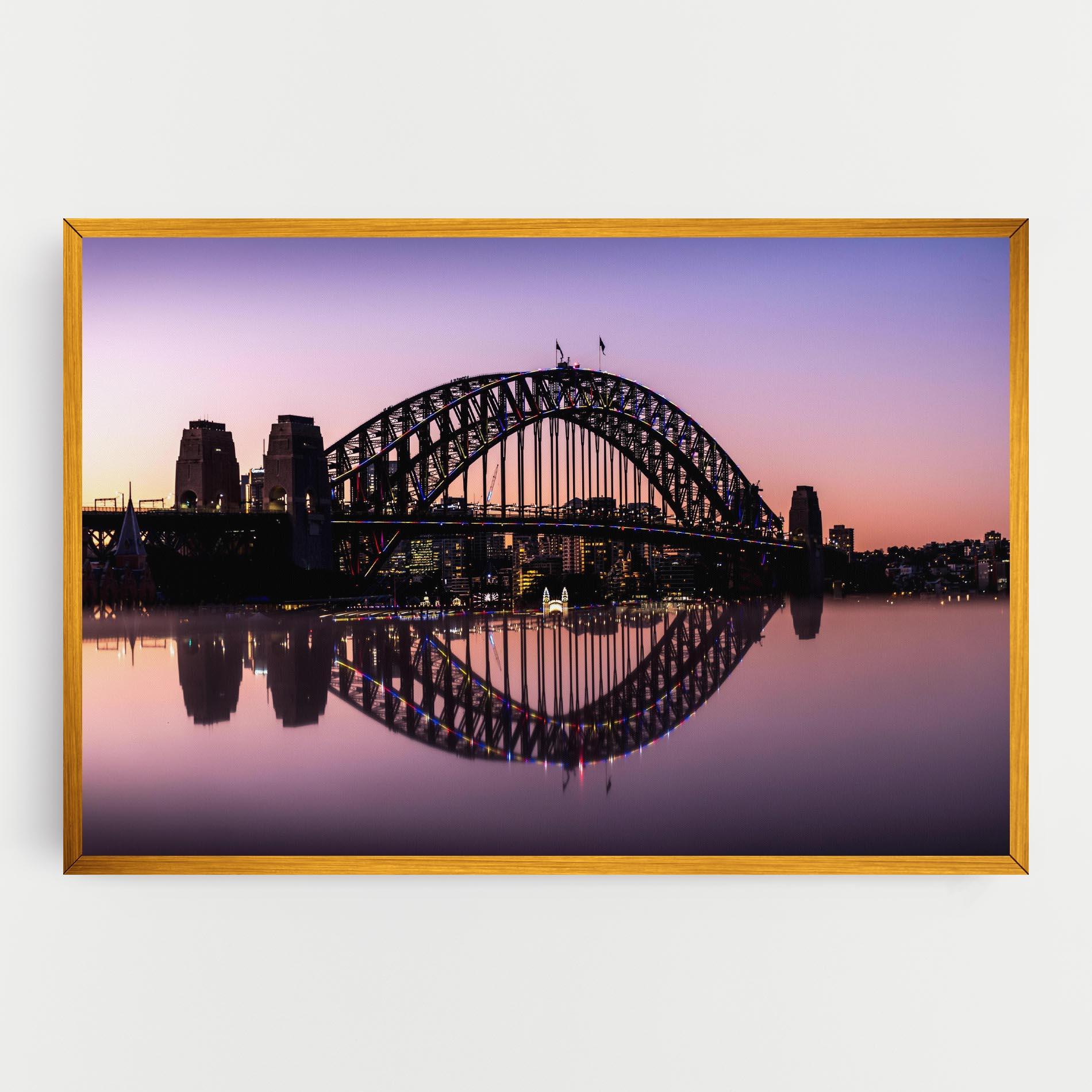 Vászonkép Purple Night Sydney mockup 0