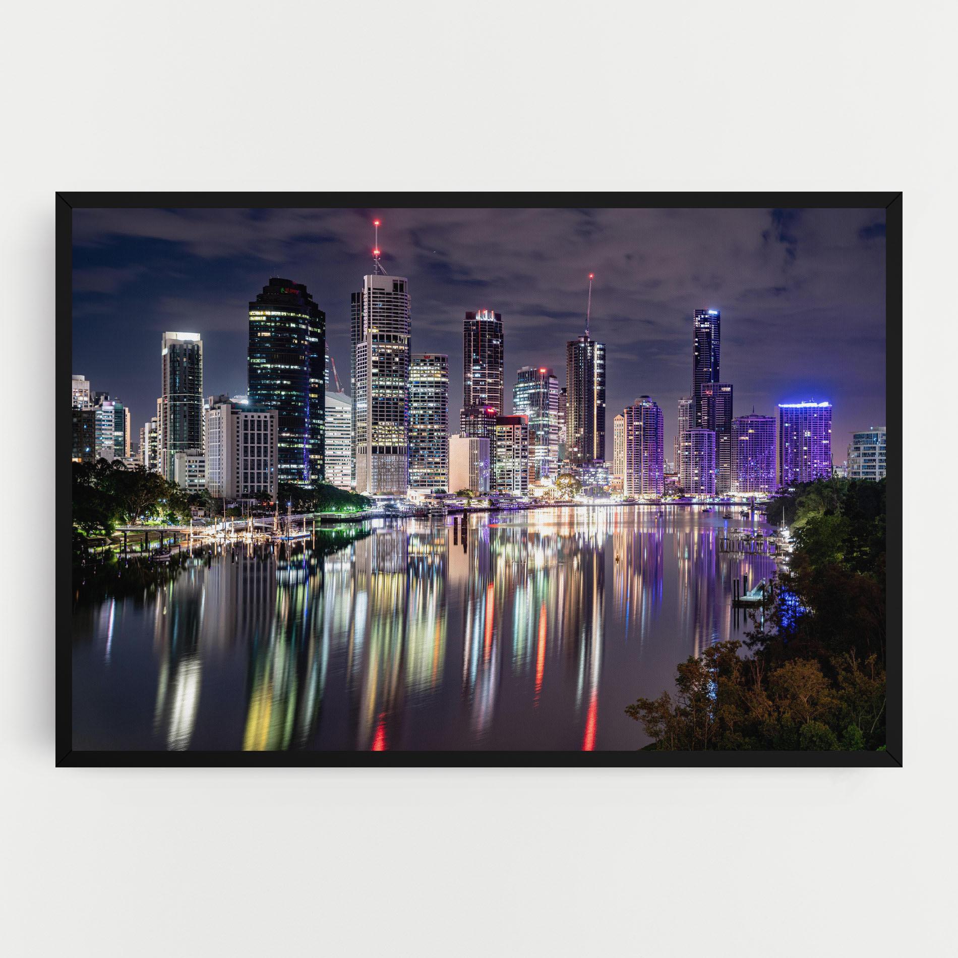 Vászonkép Brisbane Night mockup 0