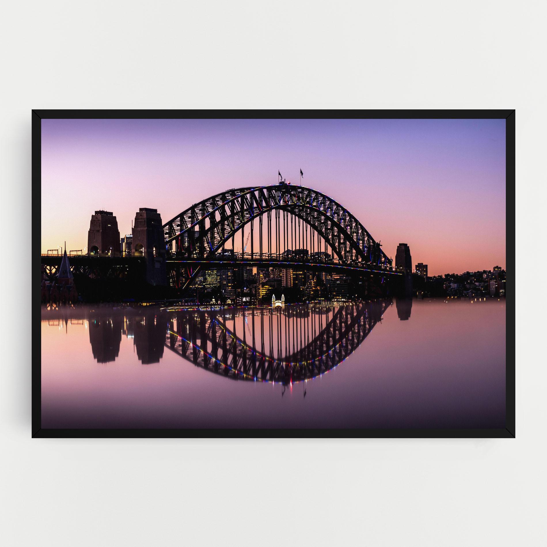 Vászonkép Purple Night Sydney mockup 0