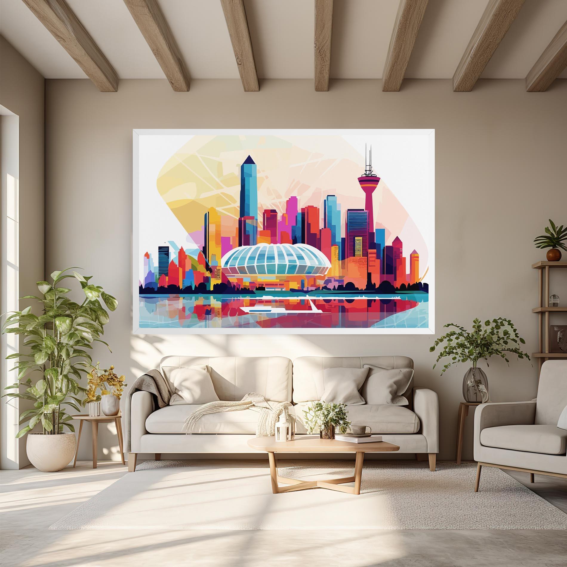 Vászonkép Olympic Stadium Color mockup 6