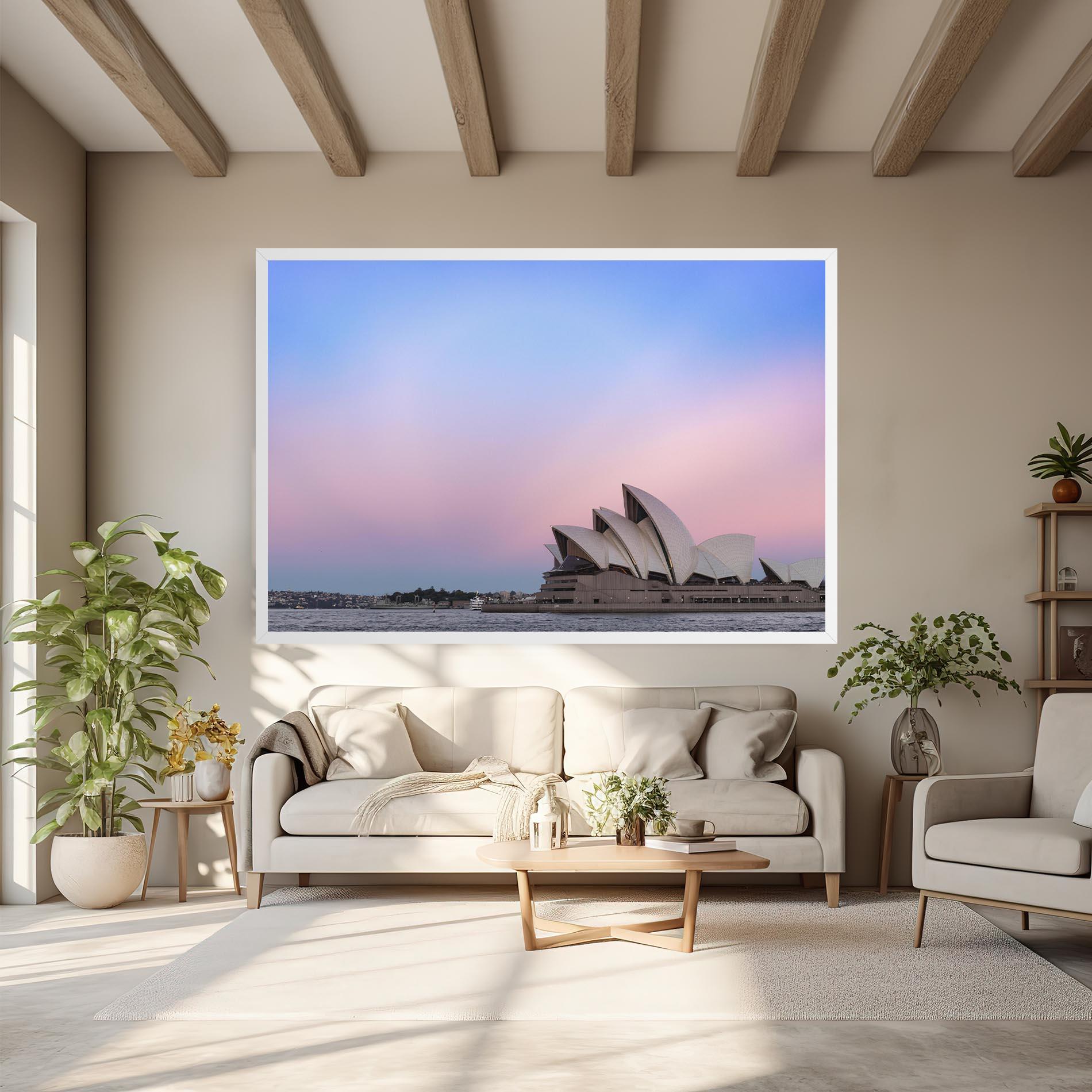 Vászonkép Sydney Purple Sky mockup 6