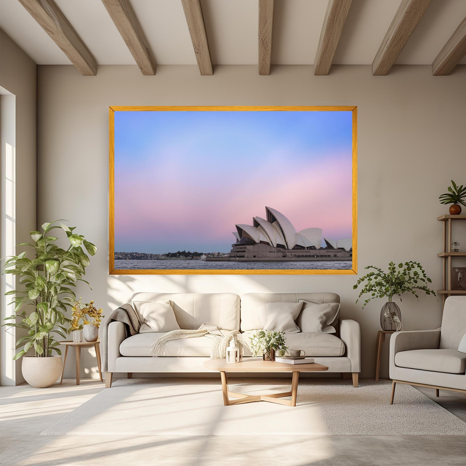Vászonkép Sydney Purple Sky mockup 6