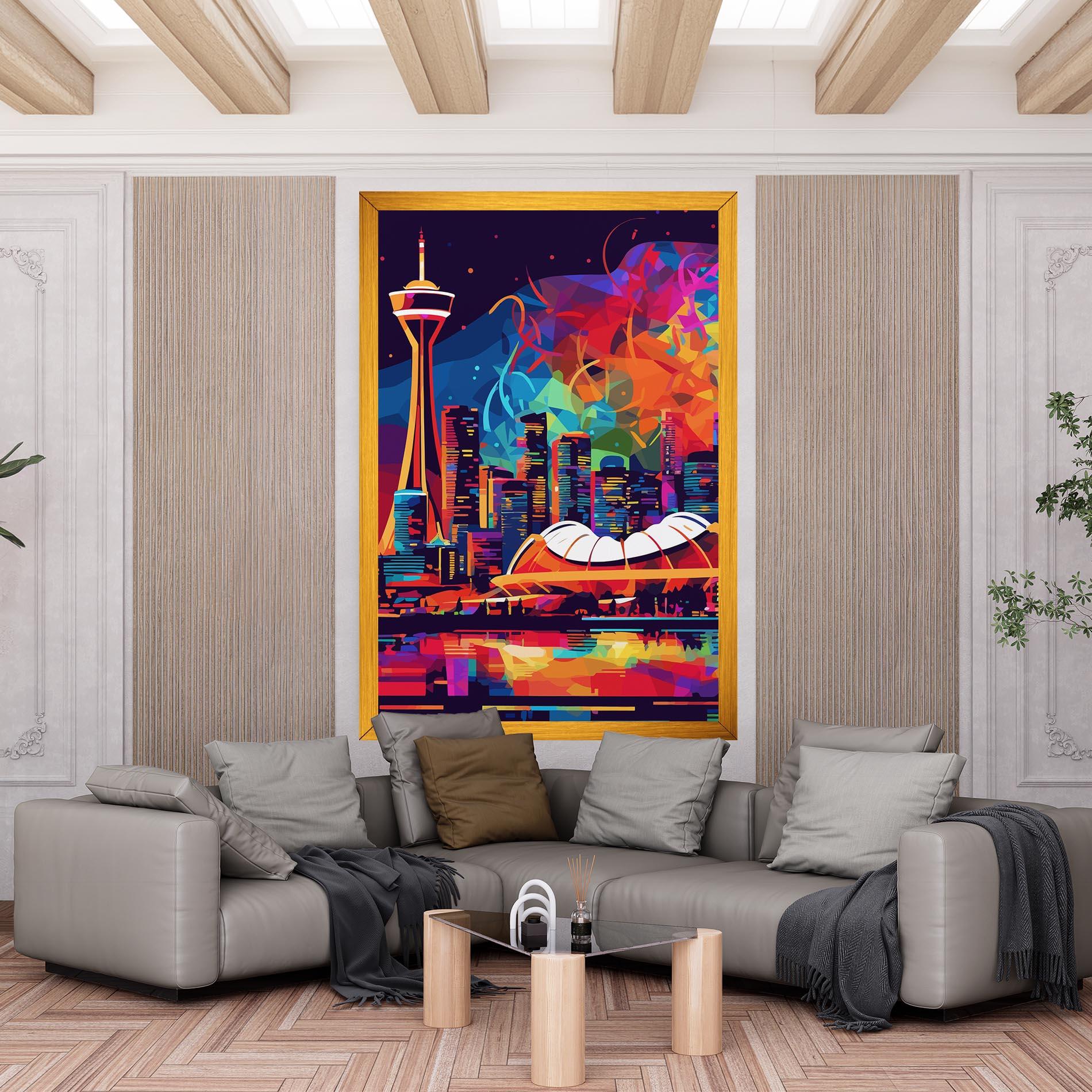 Vászonkép Olympic Stadium Art mockup 6